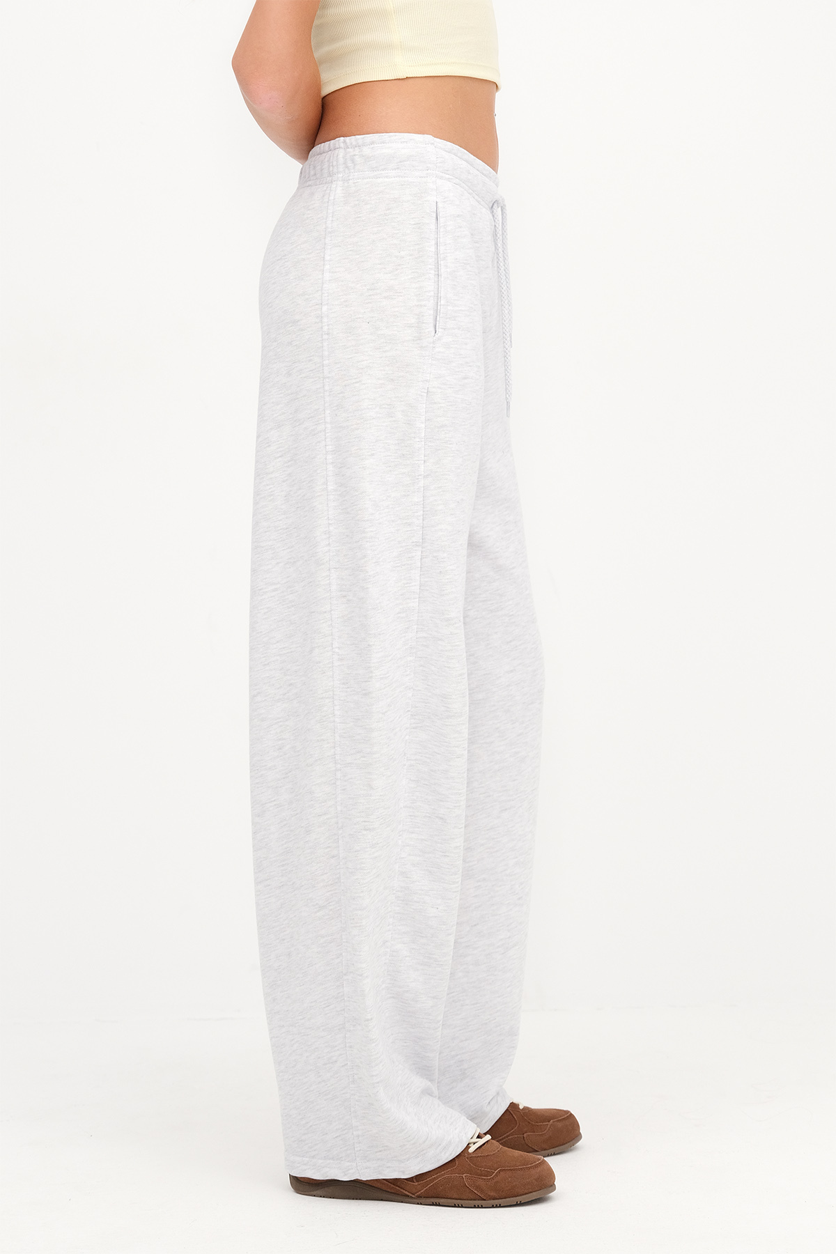 Addax Cepli Wide Leg Eşofman EŞF10487 görsel 4
