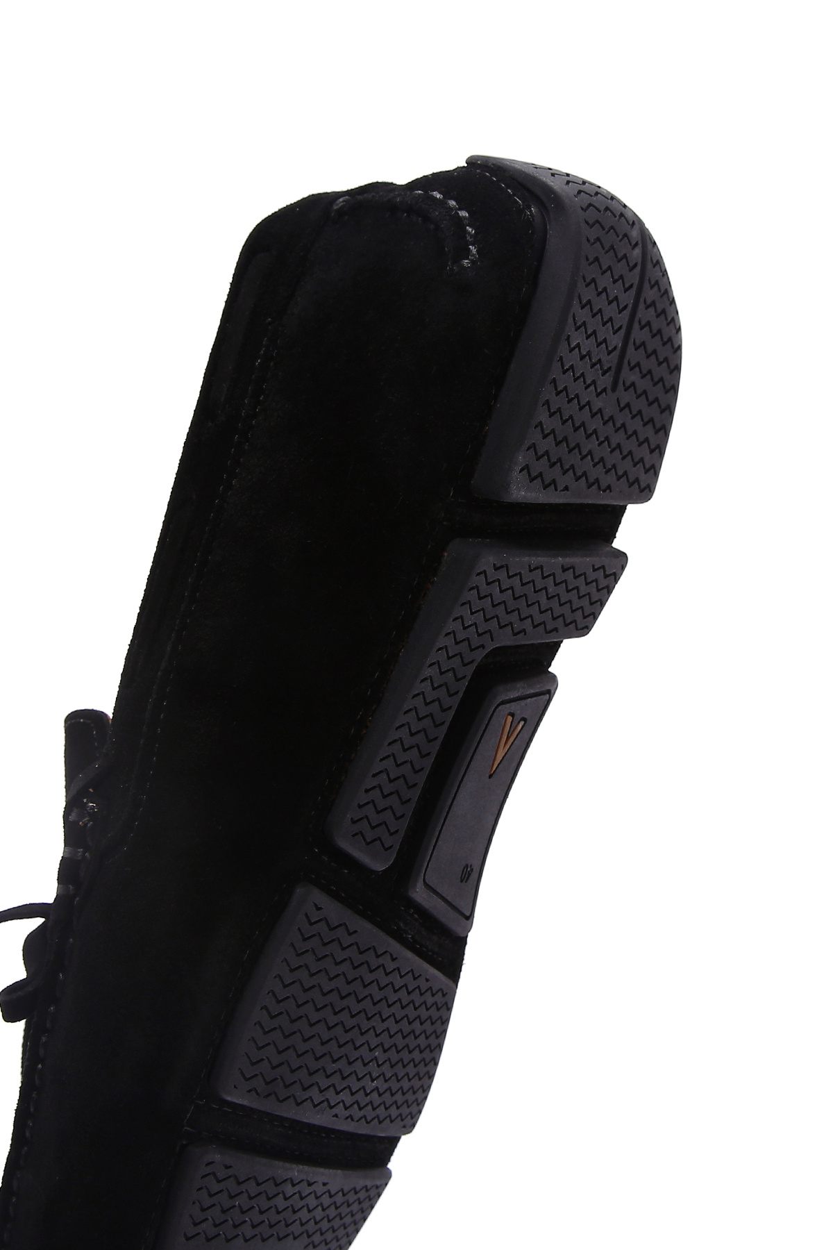 Derimod-Pantofi pentru bărbați din piele de căprioară neagră din piele naturală Penny Loafer Pantofi casual zilnic 25SFD630410 8