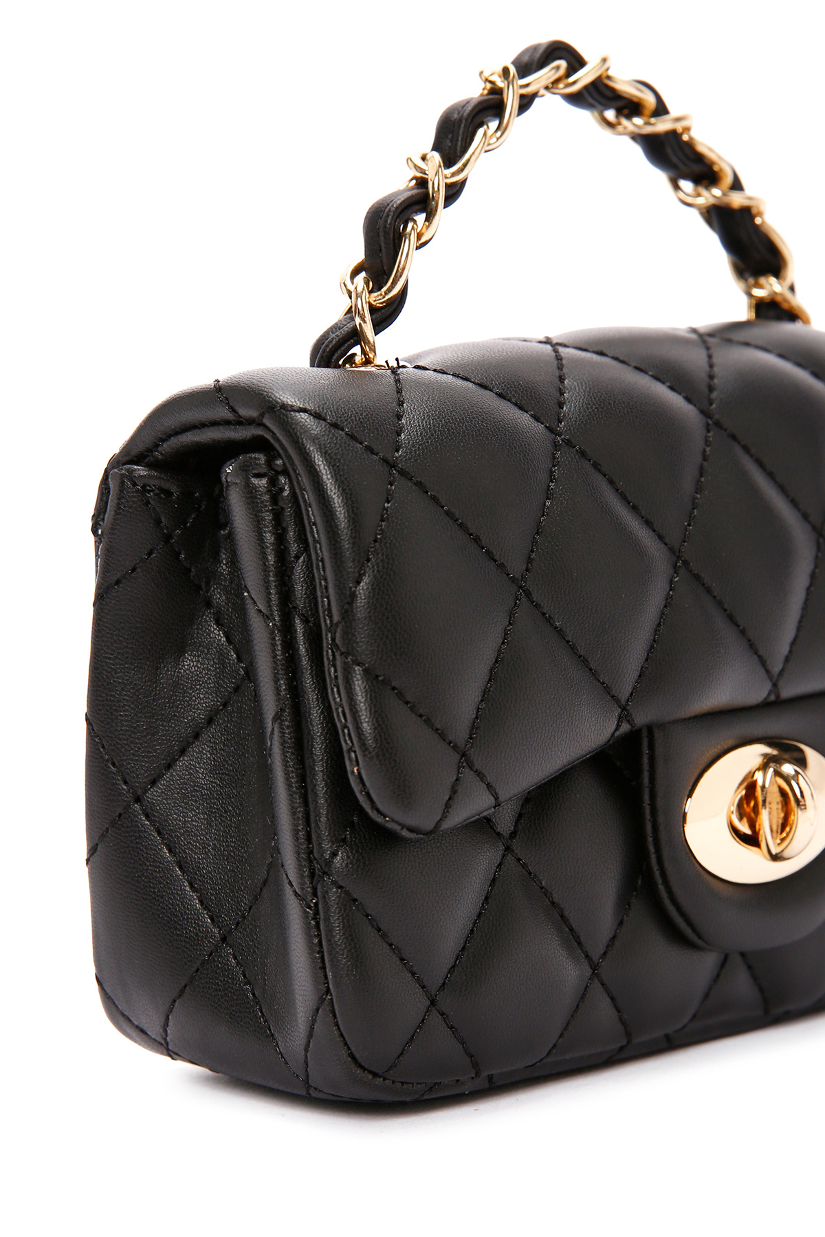 Derimod-Women's Black Long Strap Quilted Crossbody Bag 25Sbd2003Kp 8
