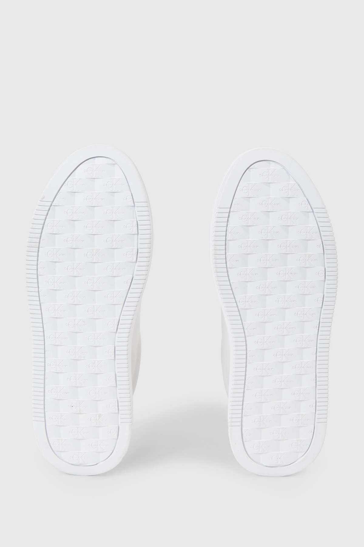Calvin Klein-Damen-Plateau-Absätze mit Calvin-Klein-Logo und bequemer Sohle, geeignet für den täglichen Gebrauch in Weiß 5