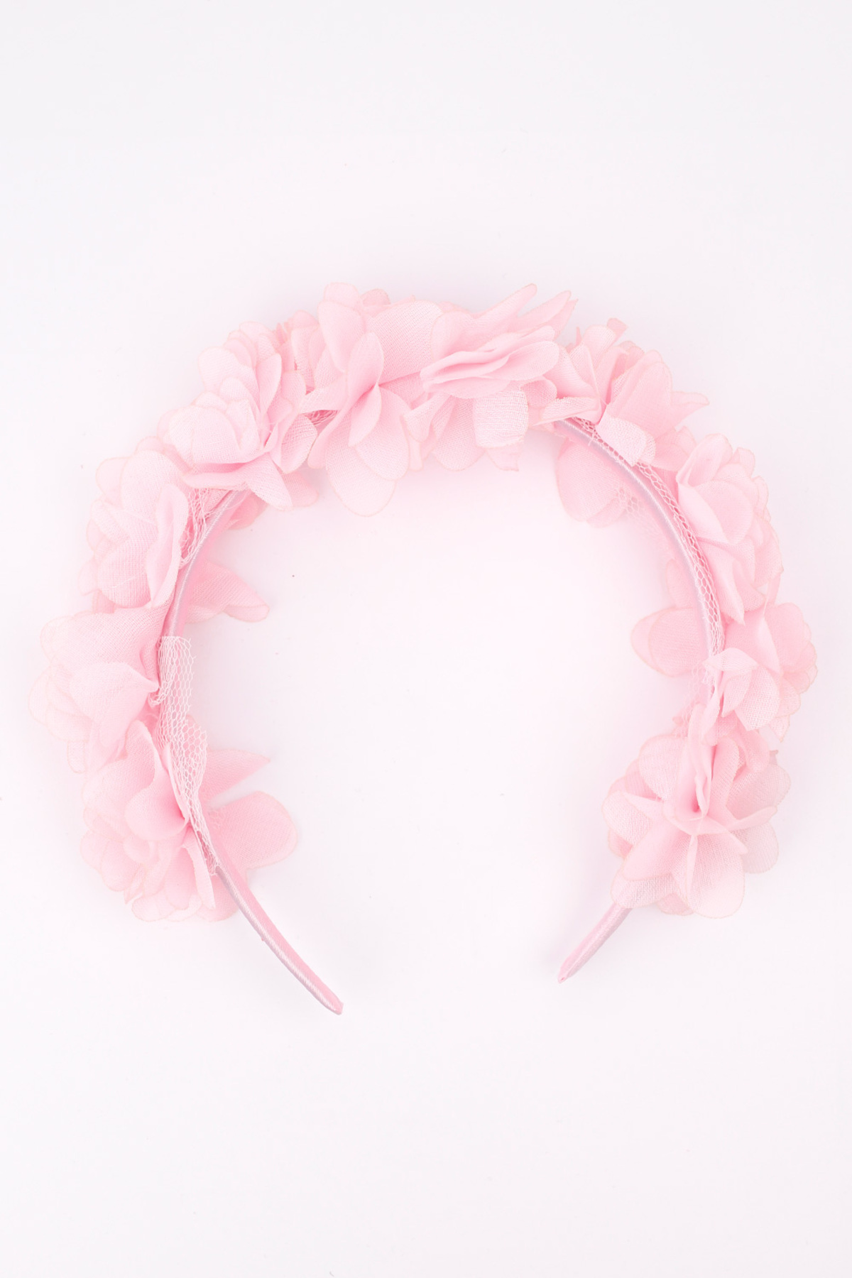 Le Mabelle Pembe Çiçekli Kız Çocuk Taç fotoğrafı 2 (önizleme)