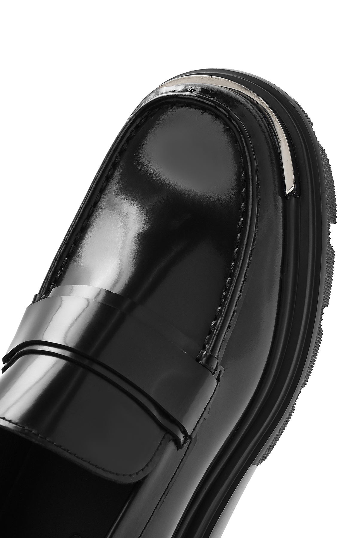 Derimod-Men's Black Thick Soled Genuine Leather Penny Loafer Shoes Casual Daily Shoes 24Wfd650122 8
