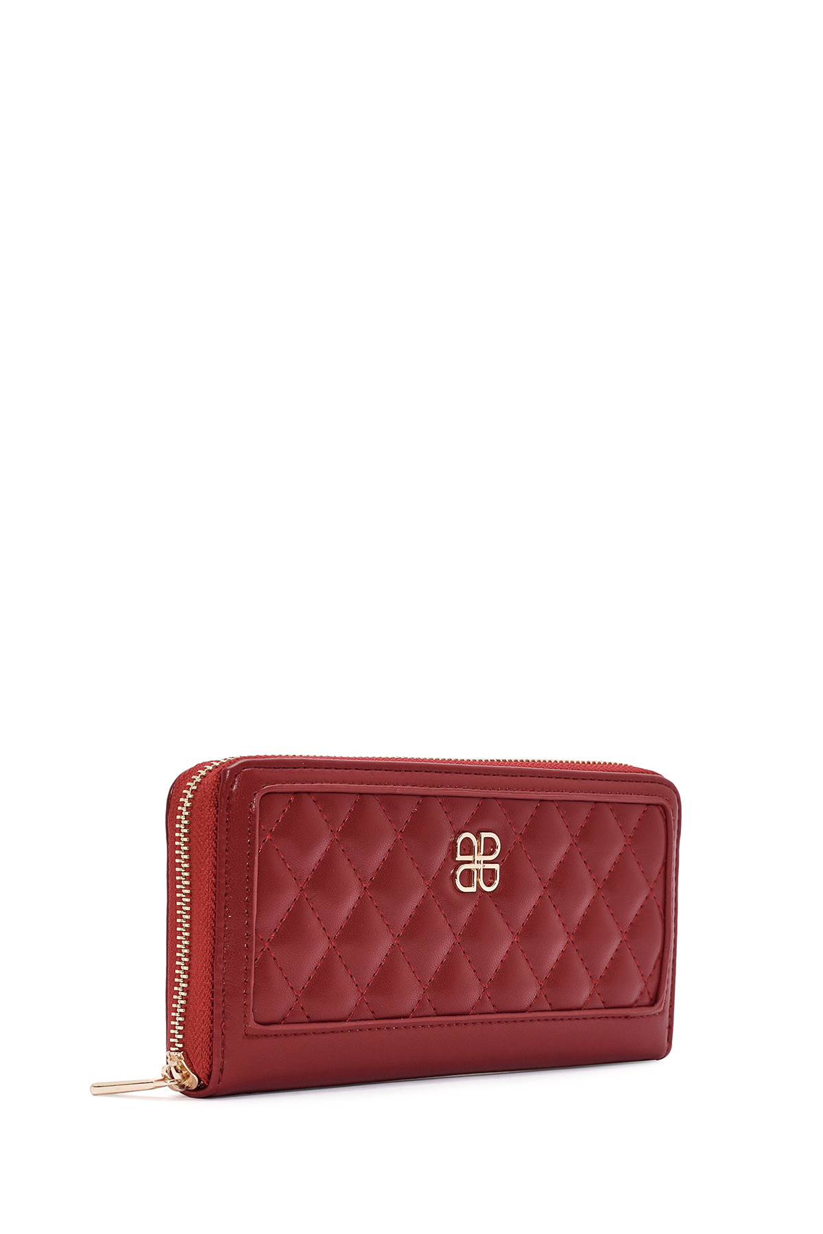 Derimod-Red Quilted Women's Wallet - 000A2D5614Kp 4