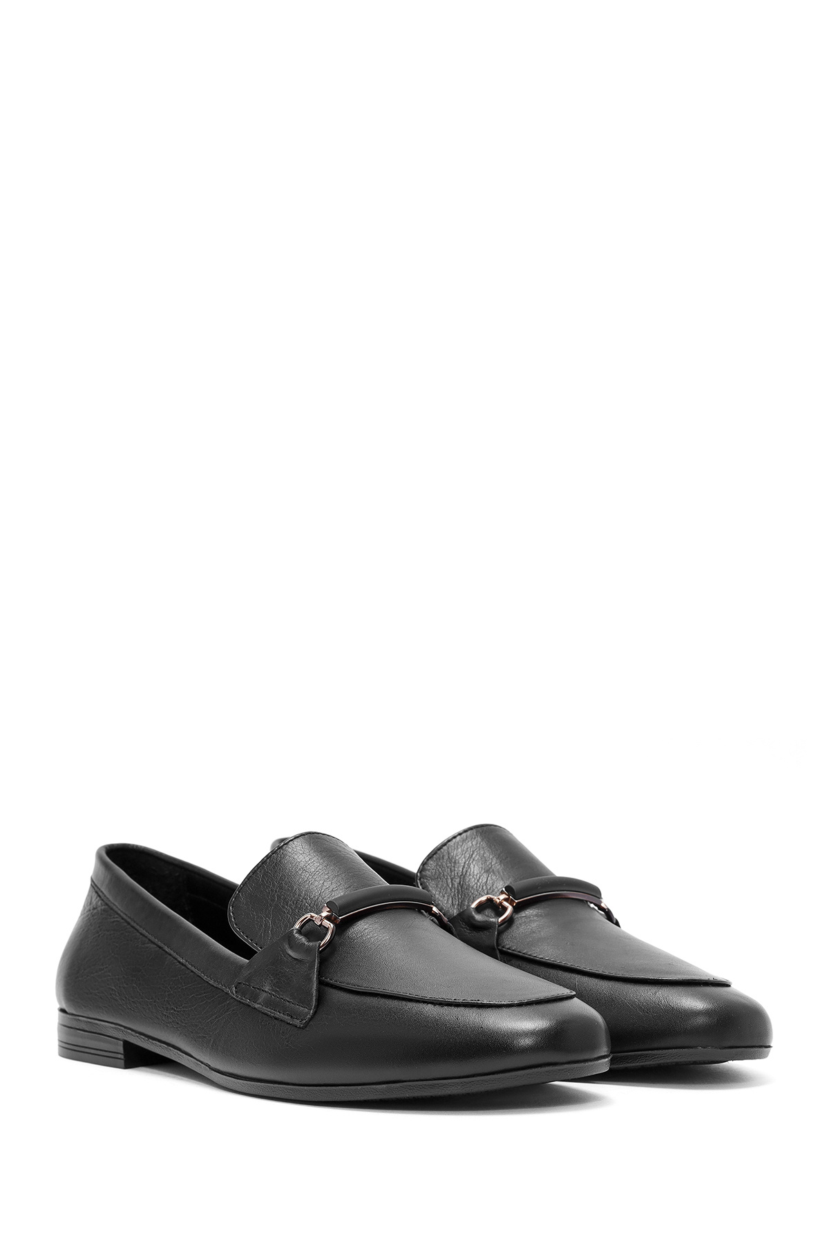Derimod-Pantofi pentru femei, cu cataramă neagră, din piele naturală, masculin, pantofi casual 24WFD350018 3