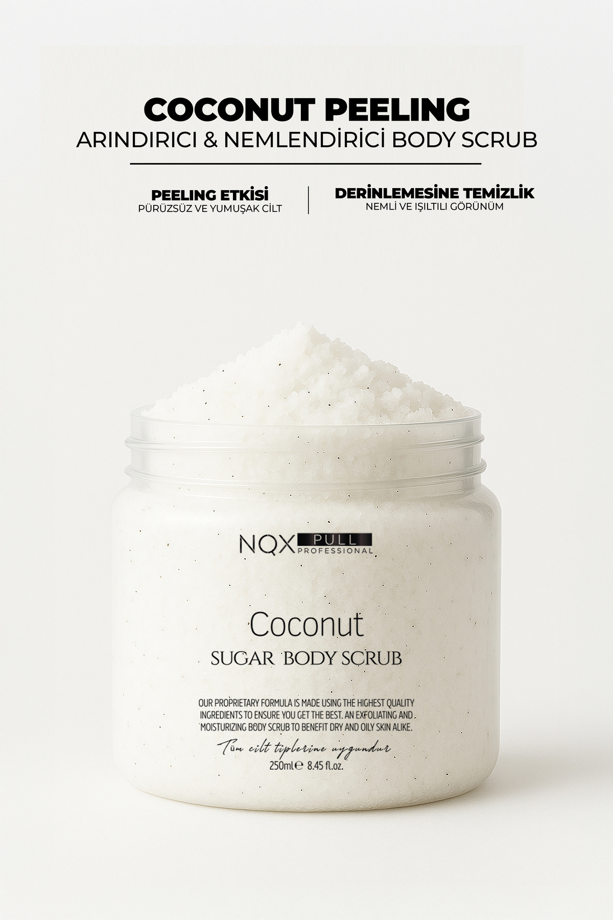 NQX PULL Vücut Peeling Maske Body Scrub Besleyici Arındırıcı Nemlendirici Batık Giderici