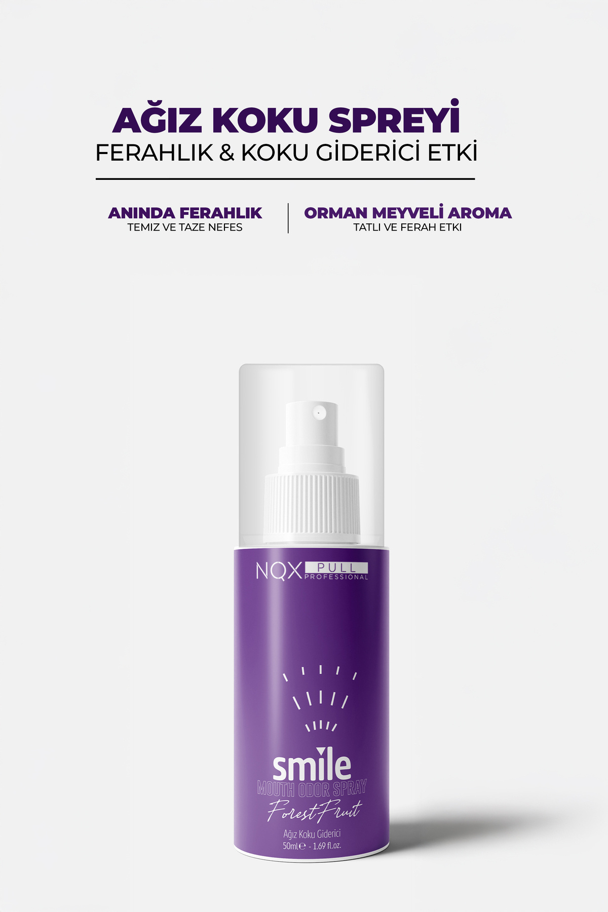 NQX PULL Ağız Koku Spreyi Anında Koku Giderici Sprey Orman Meyveli