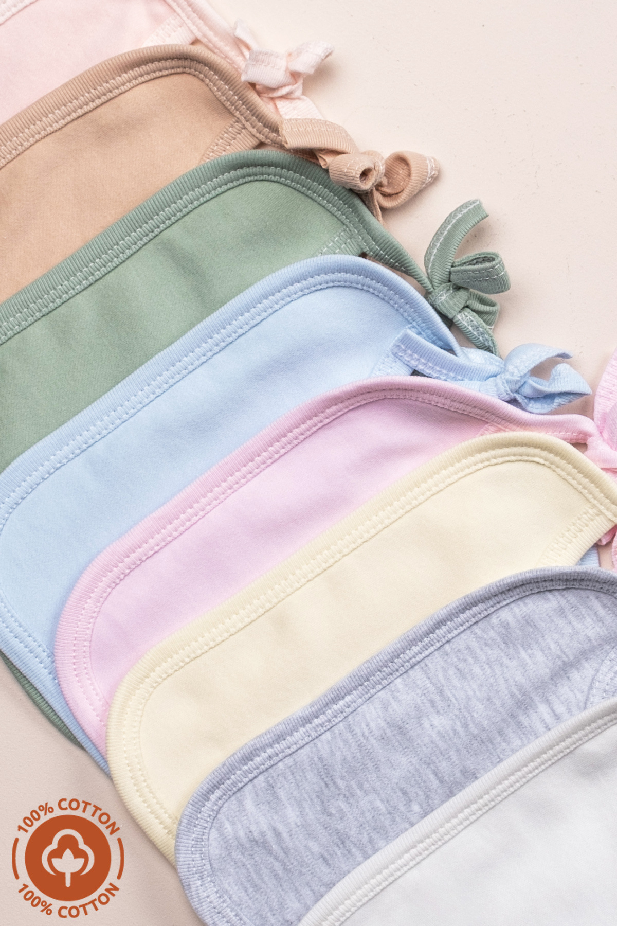 Miniel Unisex Bebek Yenidoğan Penye Organik Pamuklu Hayvan Figürlü 0-3 Ay Bebek Önlüğü 3'Lü Set fotoğrafı 5 (önizleme)