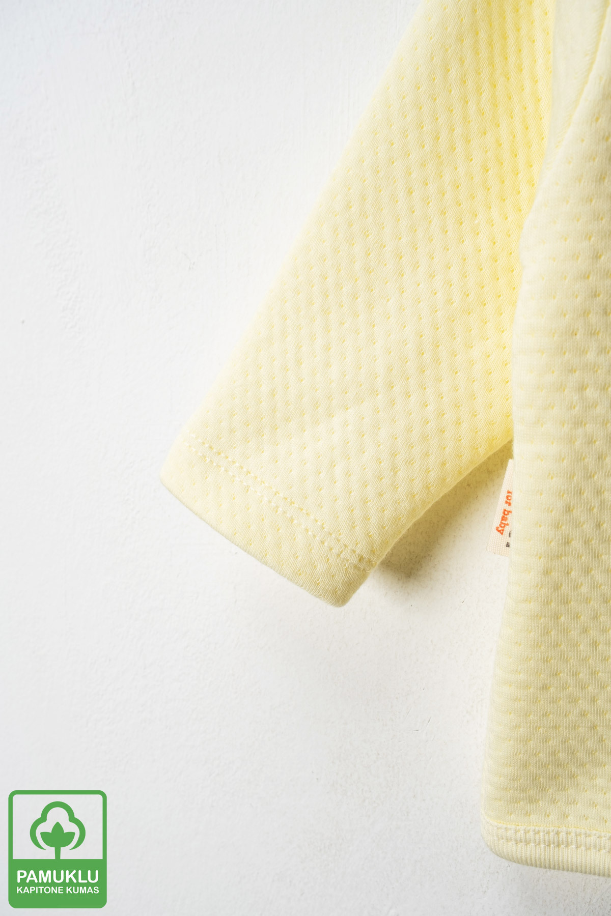 Miniel Erkek Bebek Super Roar Baskılı Organik Pamuklu 6-9-12-18 Ay Kapitone Bebek Hırka fotoğrafı 3 (önizleme)