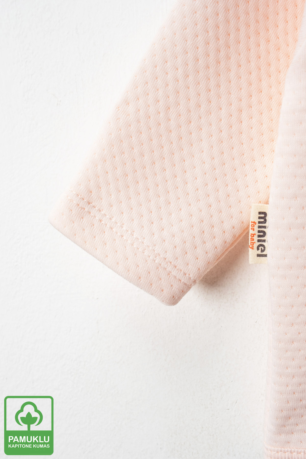 Miniel Kız Bebek Little Rabbit Baskılı Organik Pamuklu 6-9-12-18 Ay Kapitone Bebek Hırka fotoğrafı 4 (önizleme)