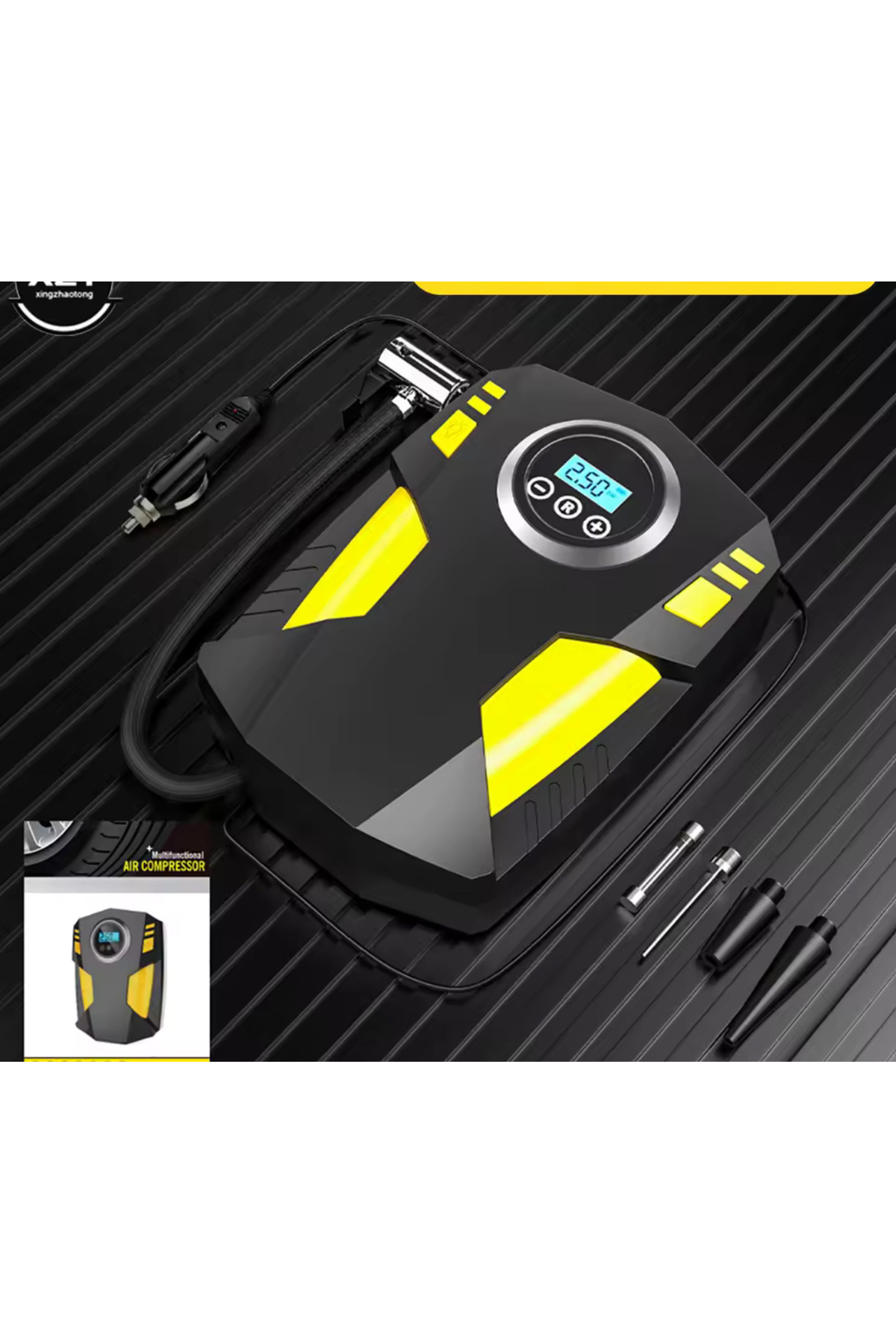 charmerprincesses Dijital Basınç Göstergeli araç oto bisiklet motosiklet Lastik Şişirme Pompası Hava Kompresör 150psı