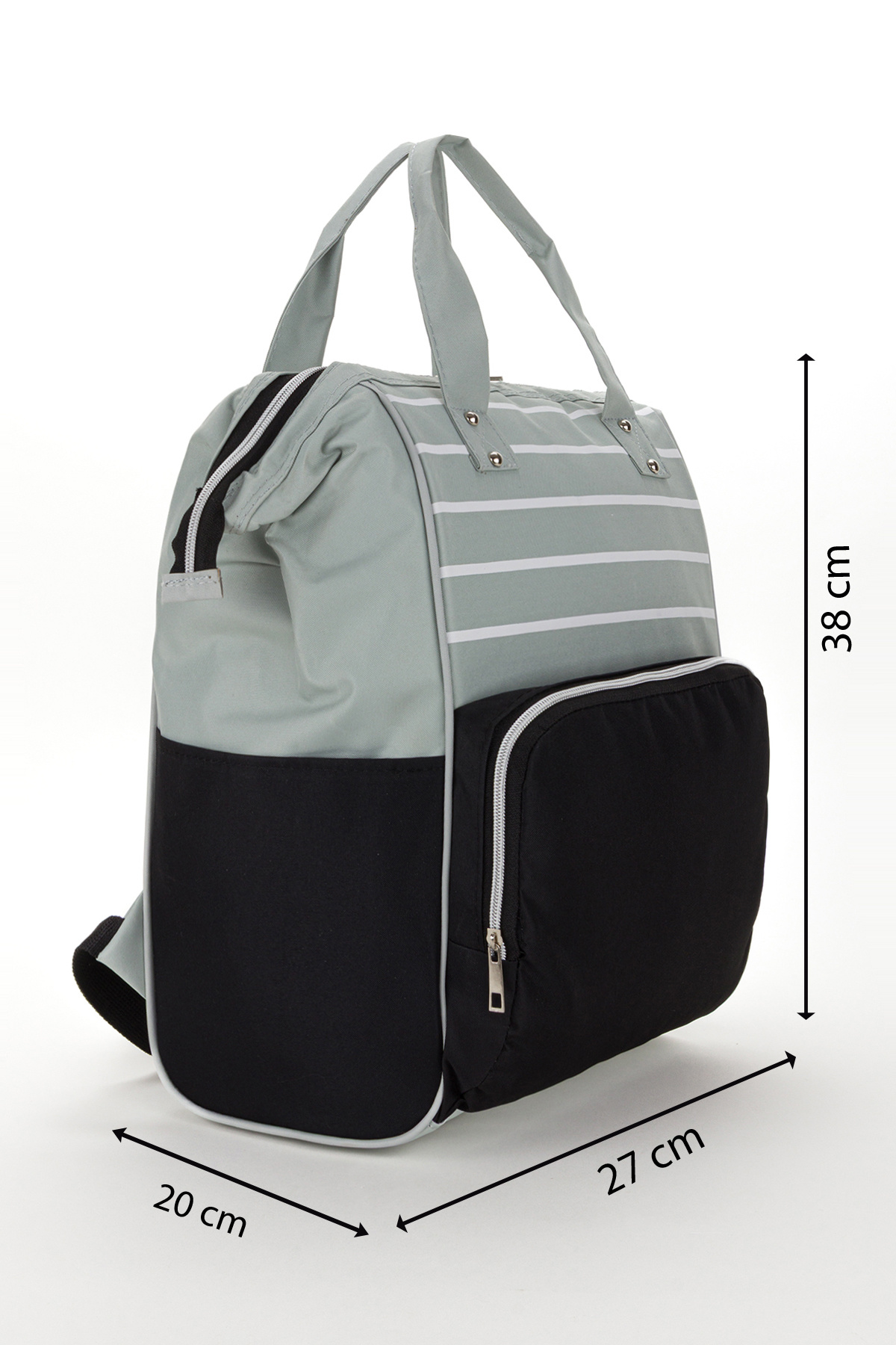 L&M LEGAS MODA Anne Bebek Bakım Sırt Çantası Termal Biberonluk Ve Bebek Arabası Askı Aparatlı fotoğrafı 2 (önizleme)