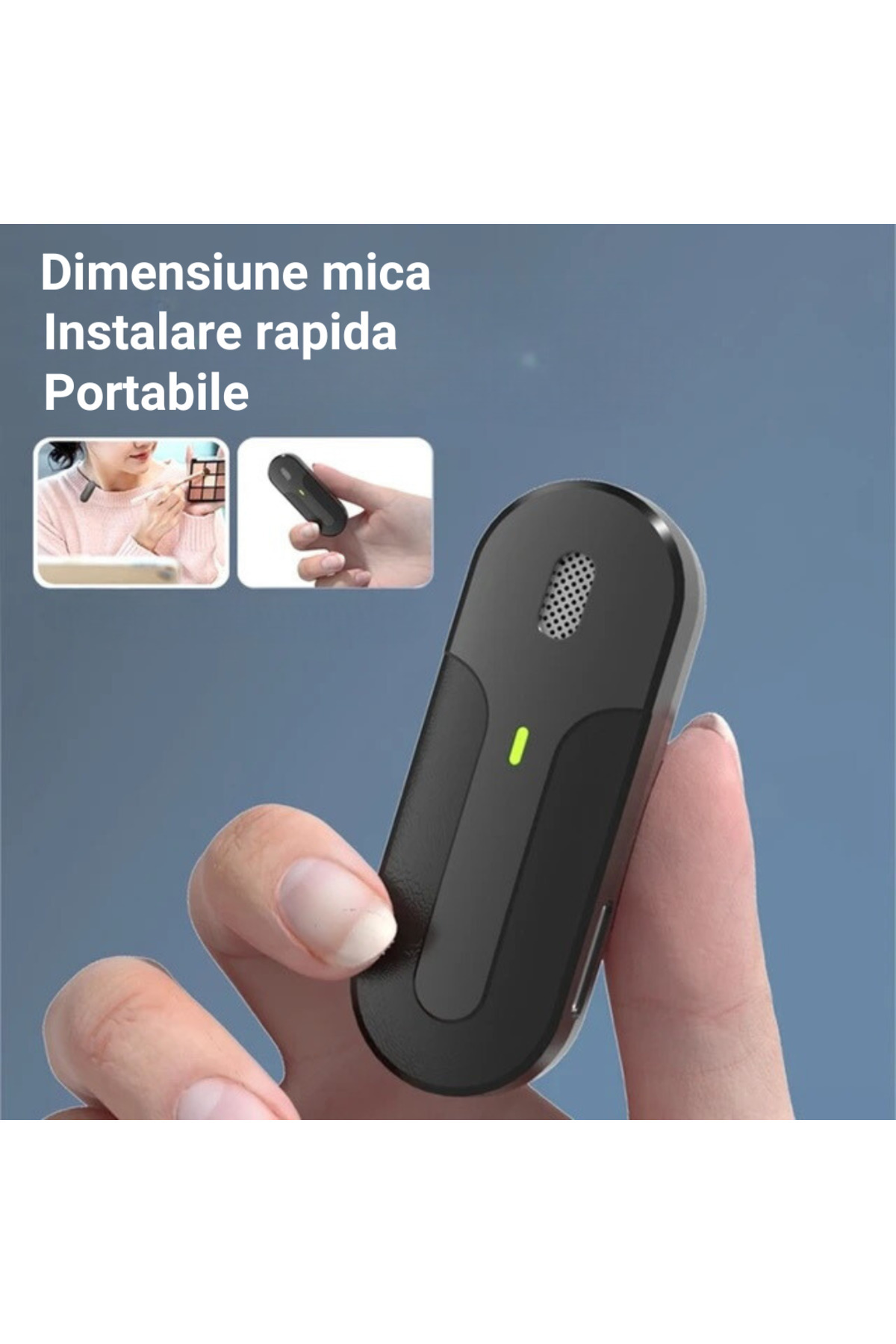 Inteliced-Set of 2 Lavalier Microphones with Charging Case, Inteliced®, Wireless, Wireless Connection 2
