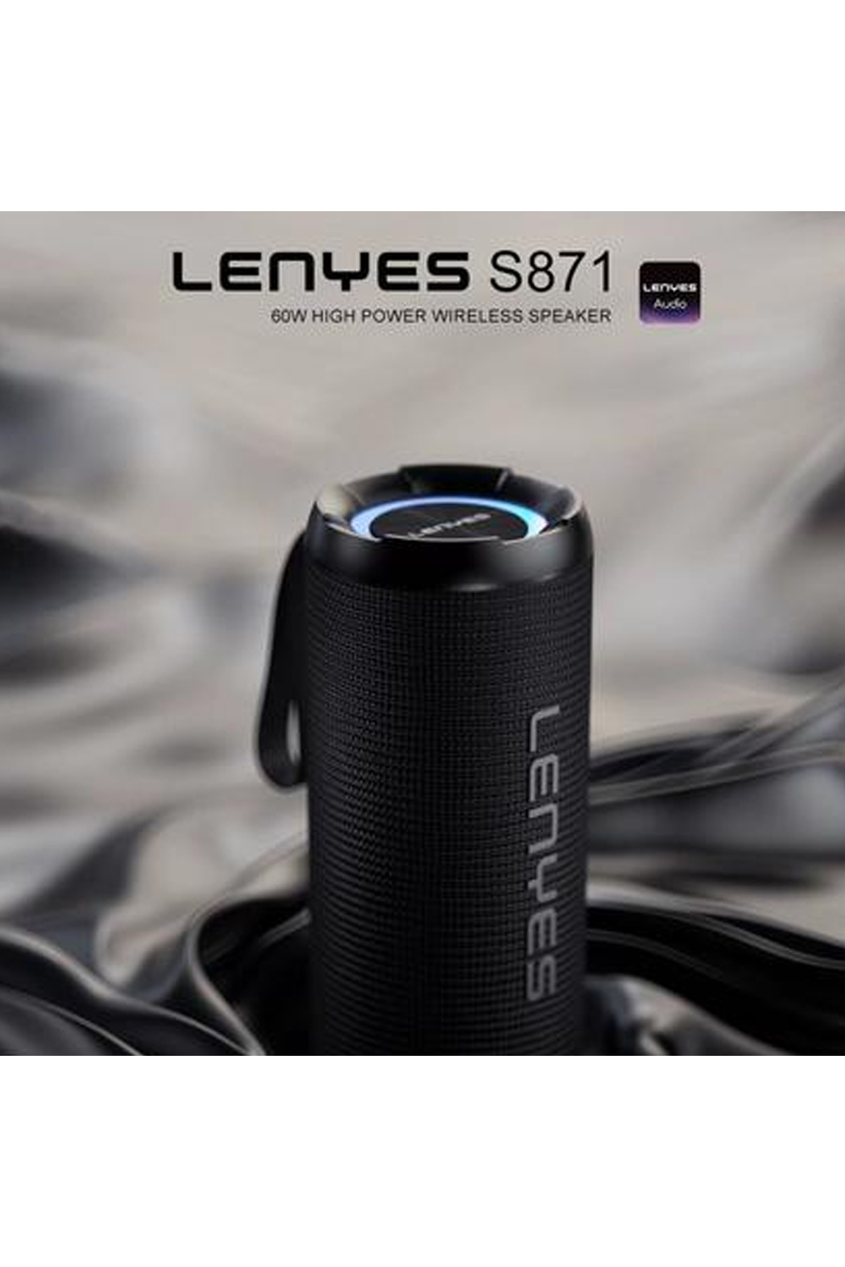 Lenyes-S871 Bluetooth Speaker with 60W RMS Sound, Up to 10H Playtime, BT v5.3, Built-in Mic, RGB Lig 3