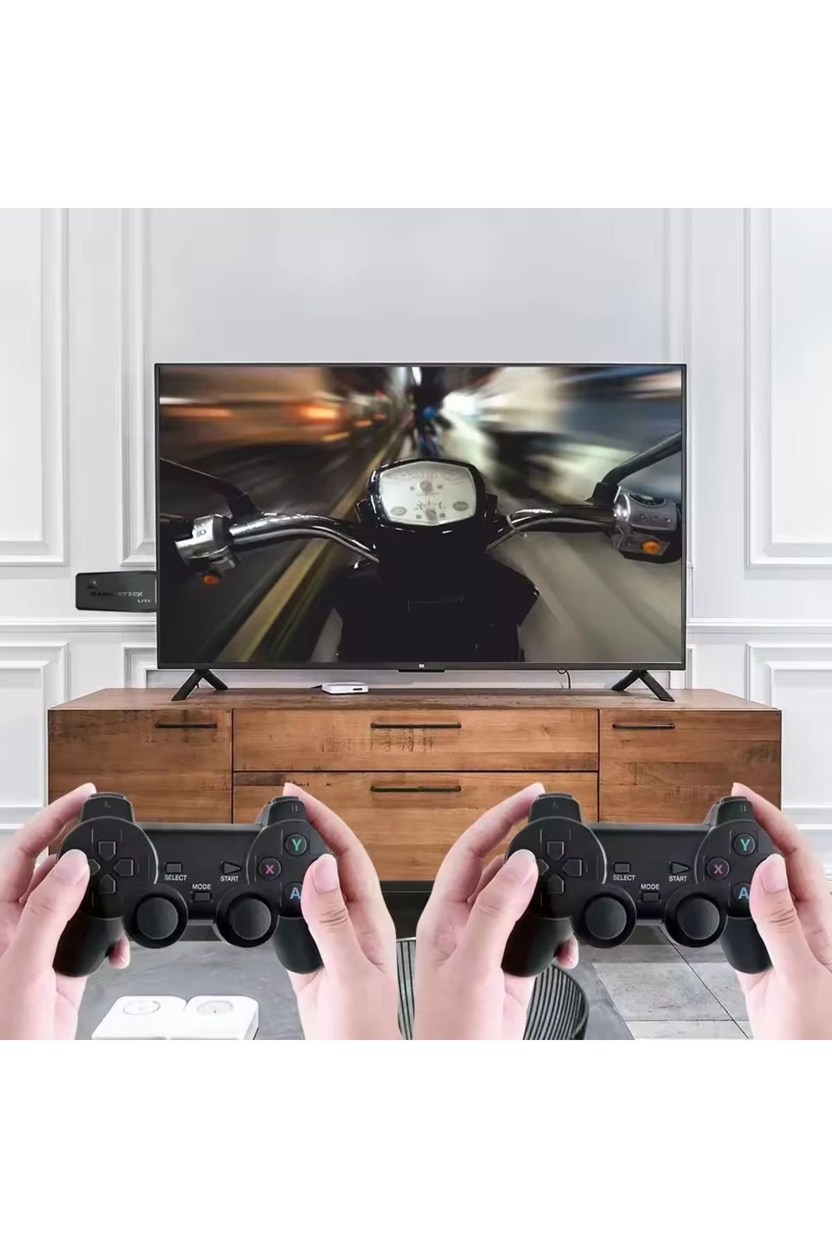 Choice-C N M8 Game Console Built-in 20000 Two-person Wireless Controller 2.4G Stick PS1 GBA Video 4