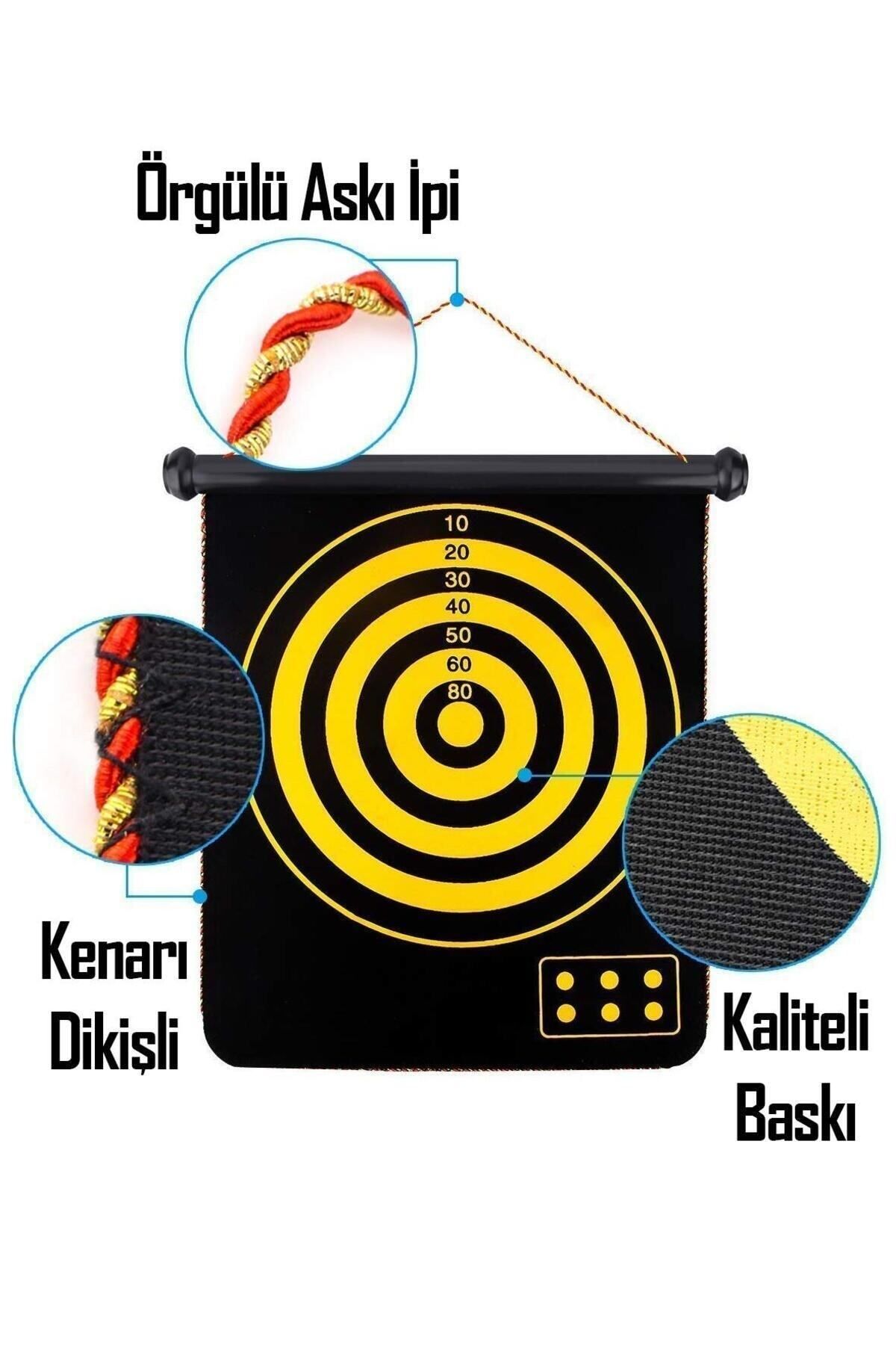 Telvesse-Large Size 6 Arrows Magnetic Dart Set Bidirectional Magnetic Wall Dart Game That Does Not Hurt the Wall 4