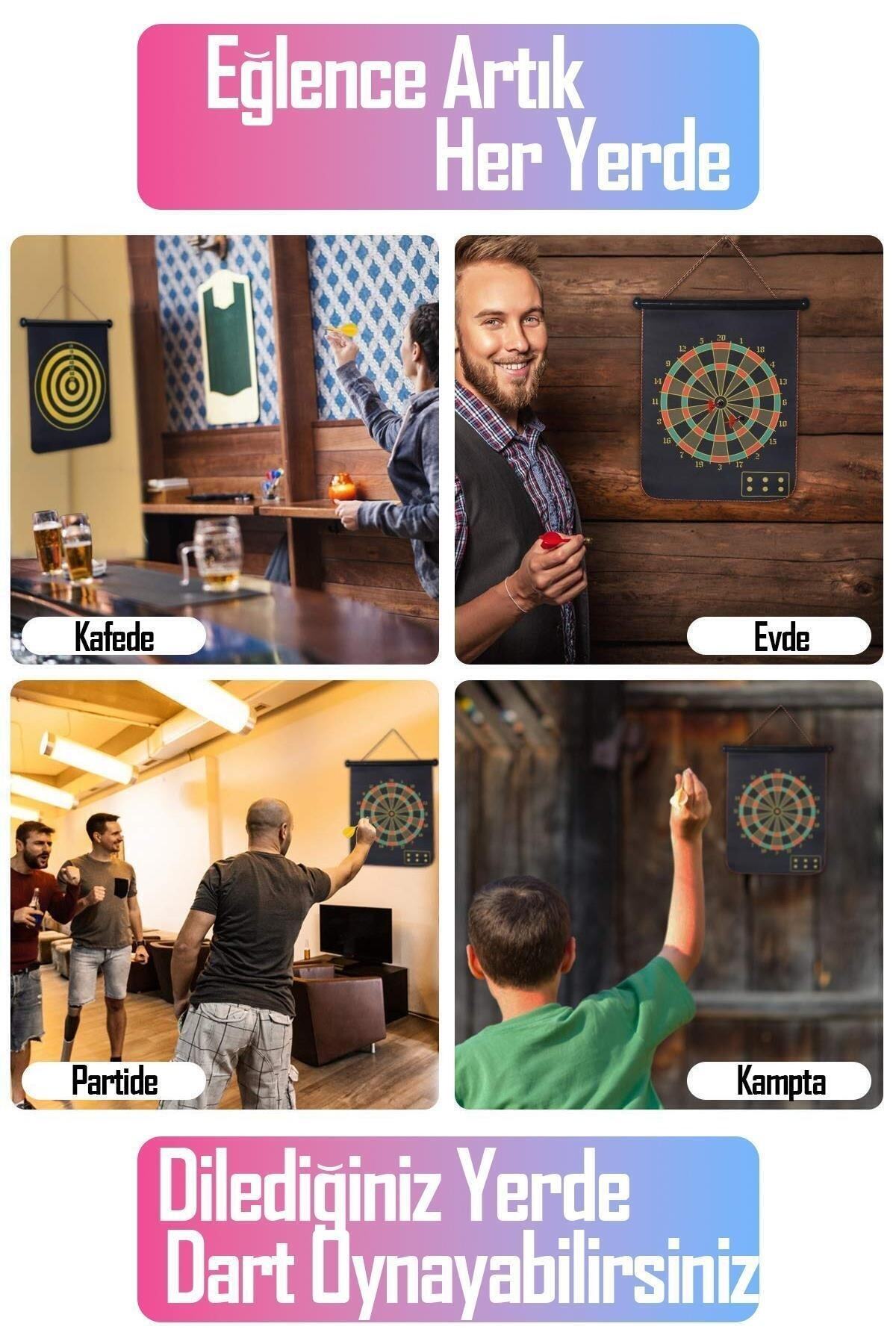 Telvesse-Large Size 6 Arrows Magnetic Dart Set Bidirectional Magnetic Wall Dart Game That Does Not Hurt the Wall 3