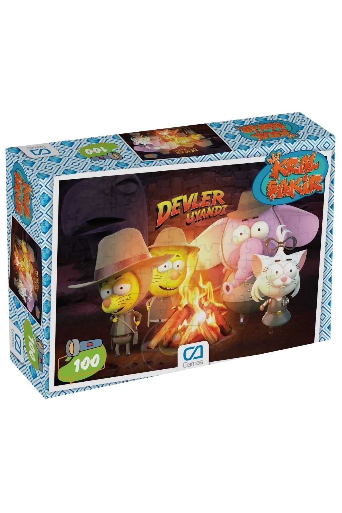 CA Games (2'Li Set) Kral Şakir:Devler Uyandı Kolay Kurulum Çocuk Oyun Çadırı+100 Parça Lisanslı Puzzle Serisi fotoğrafı 2 (önizleme)