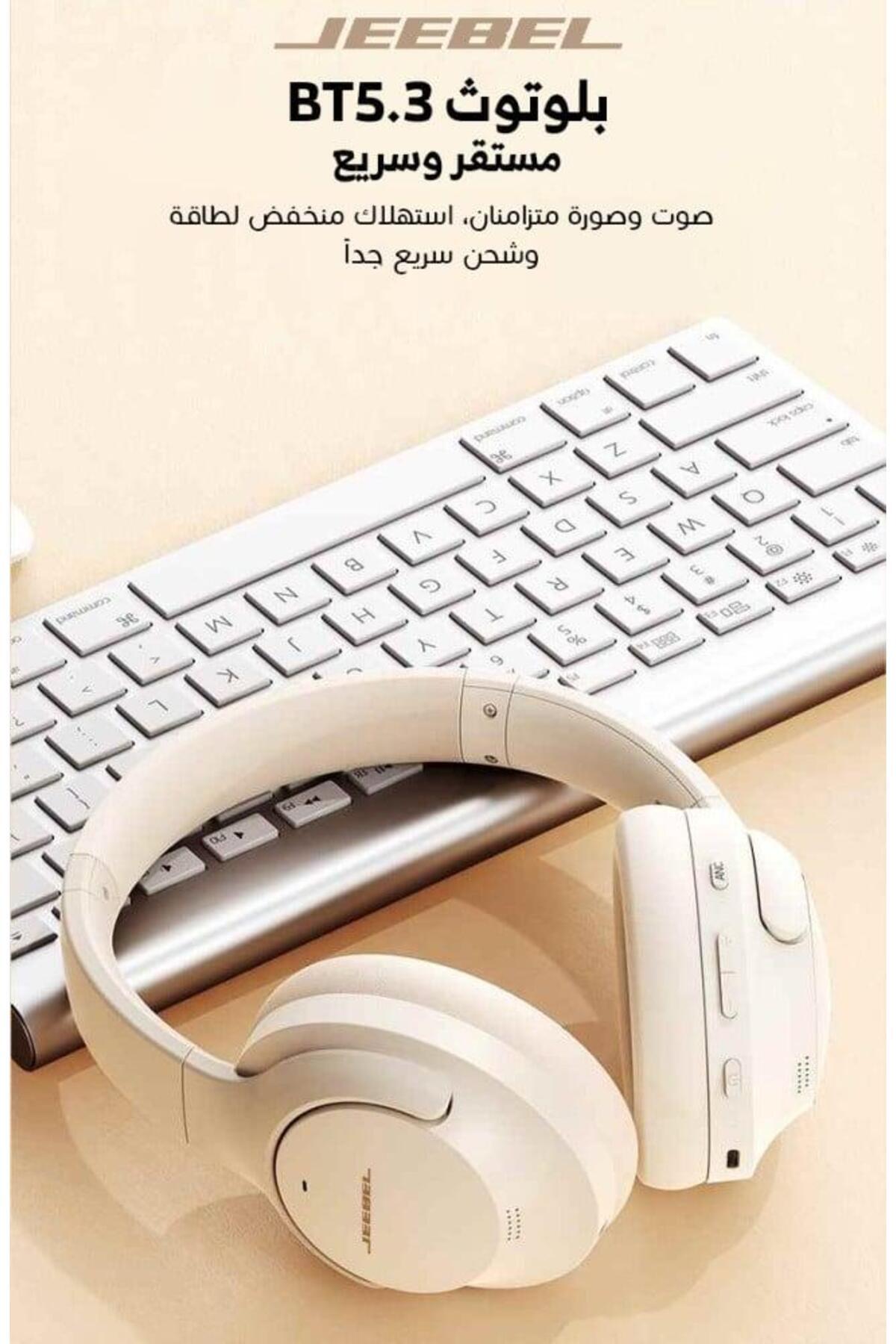 Jeebel-Bluetooth Headset JE-B322 - Stereo with Active Noise Cancellation (ANC) - Comfortable Design 2