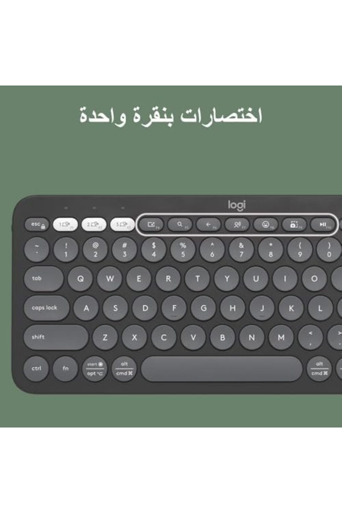 logitech-لوحة مفاتيح Pebble 2 اللاسلكية K380s بتقنية البلوتوث متعددة الأجهزة 5