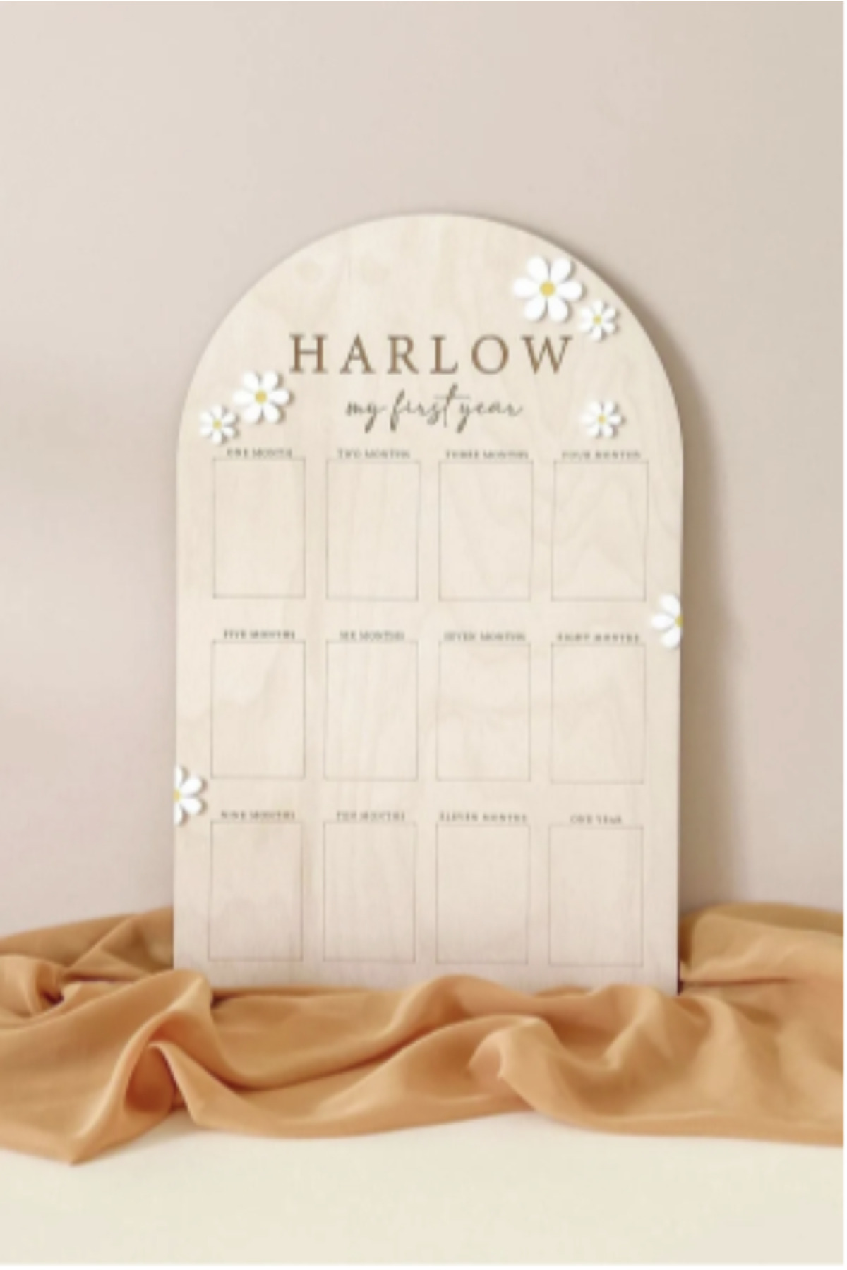 KLES My First Year Benim Ilk Yılım Dekoratif 1 Yaş Kutlama Ahşap Bebek Anı Hatıra Albümü fotoğrafı 2 (önizleme)