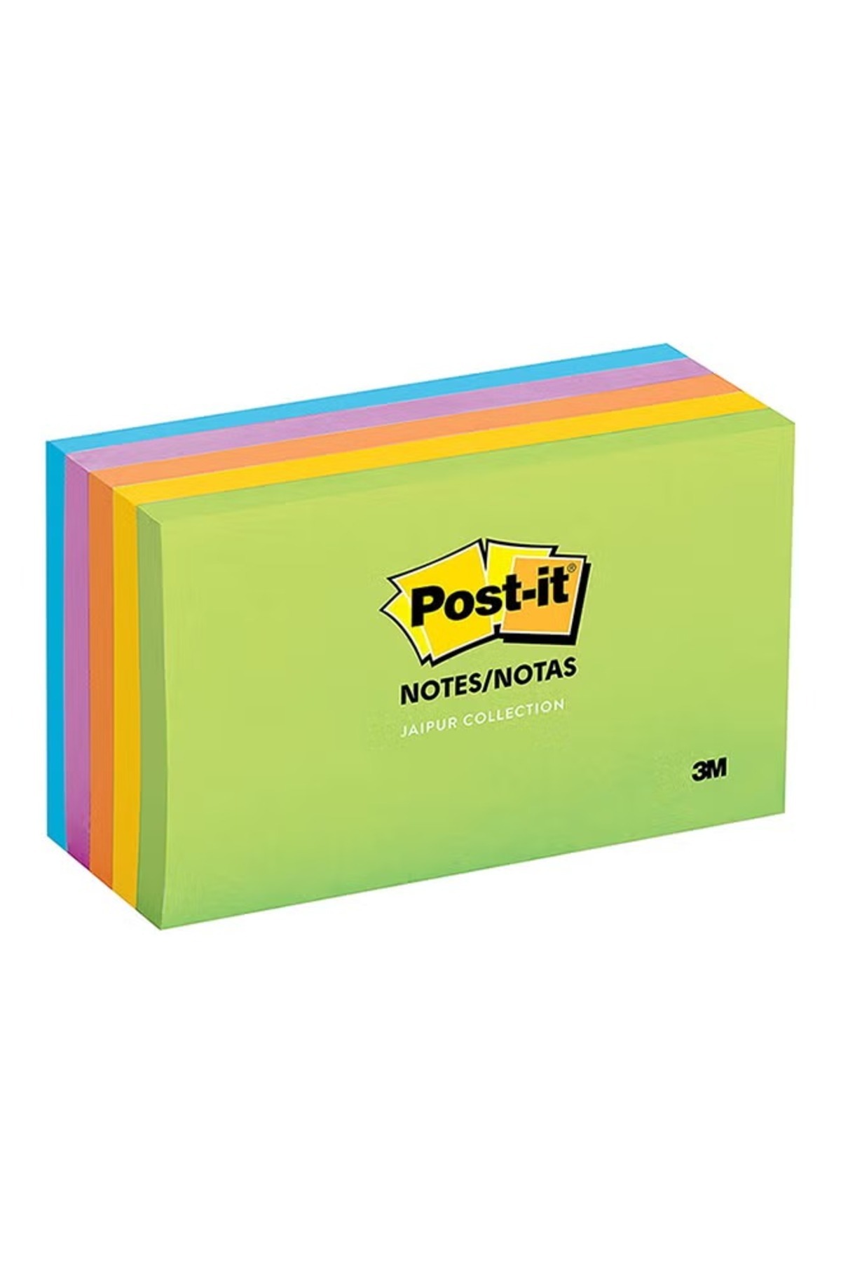 Post-it-ملاحظات - مجموعة جايبور، ١٢ مفكرة/عبوة، ١ ٣/٨ بوصة × ١ ٧/٨ بوصة، ١٠٠ ورقة/مفكرة (٦٥٣-AU) 1