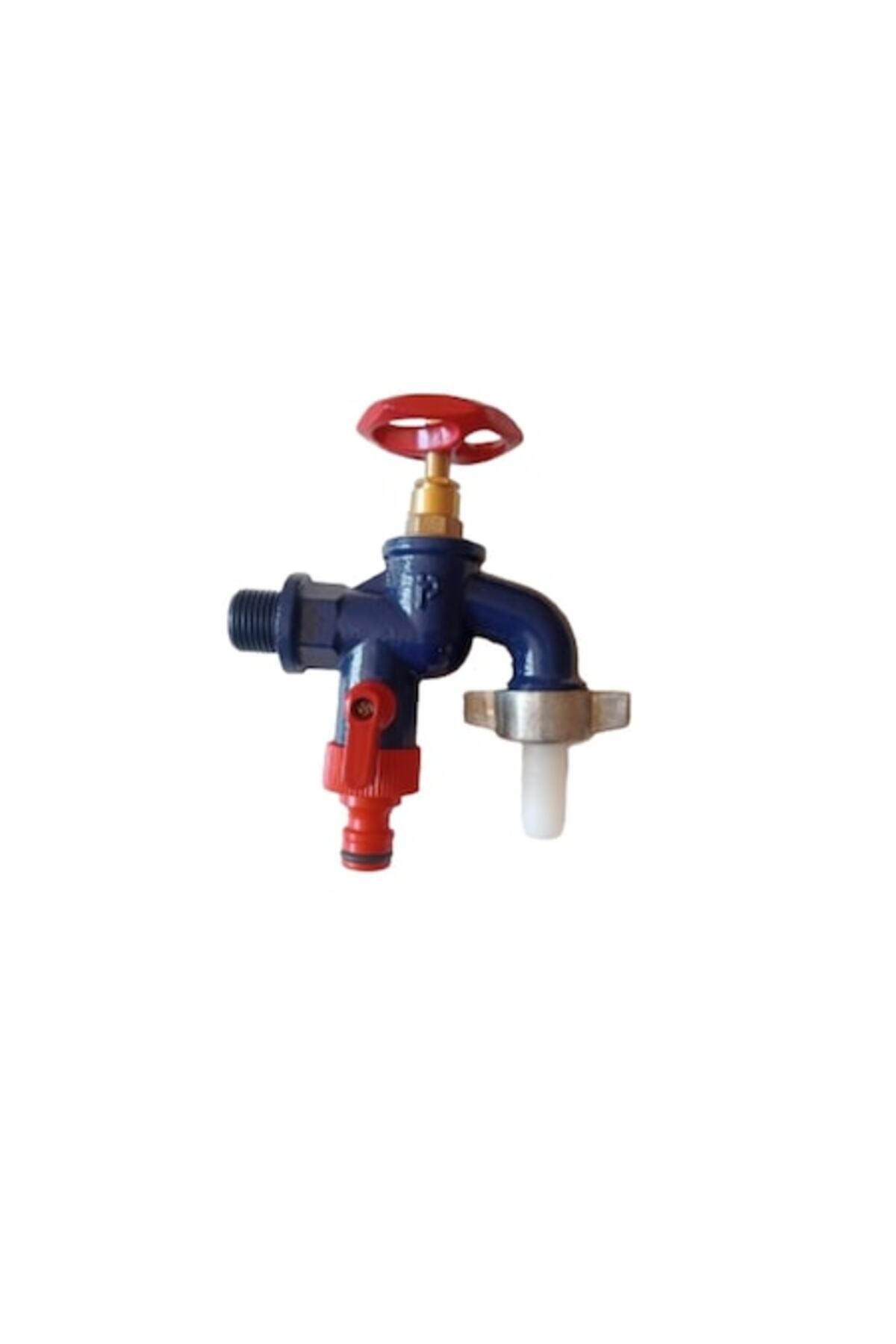 TMP-Double-service cast iron faucet with two 1/2" outlets 1
