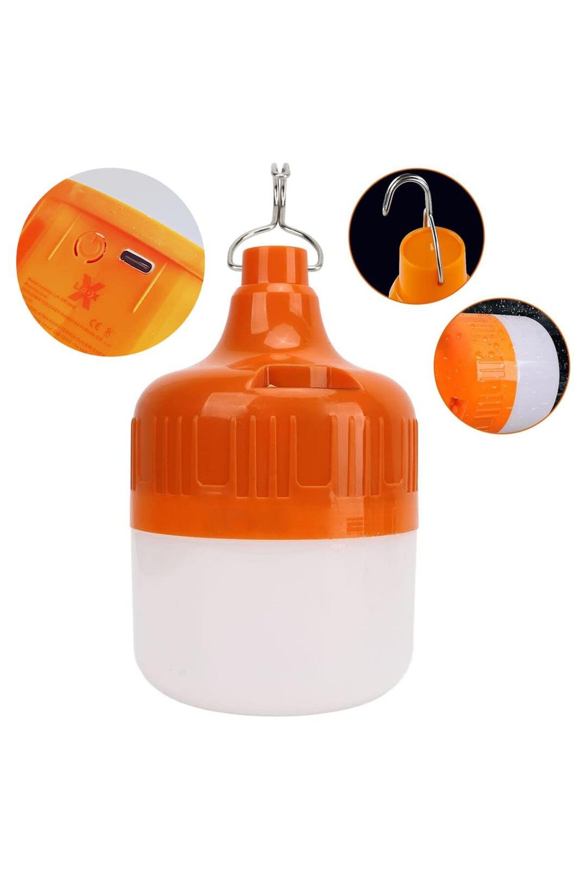 Powermaster Ledx LN-OR20G 20 Watt TYPE-C Şarjlı Taşınabilir Asma