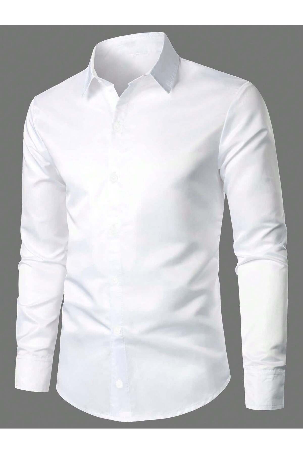 The Robi  Erkek Beyaz Terikoton Gömlek