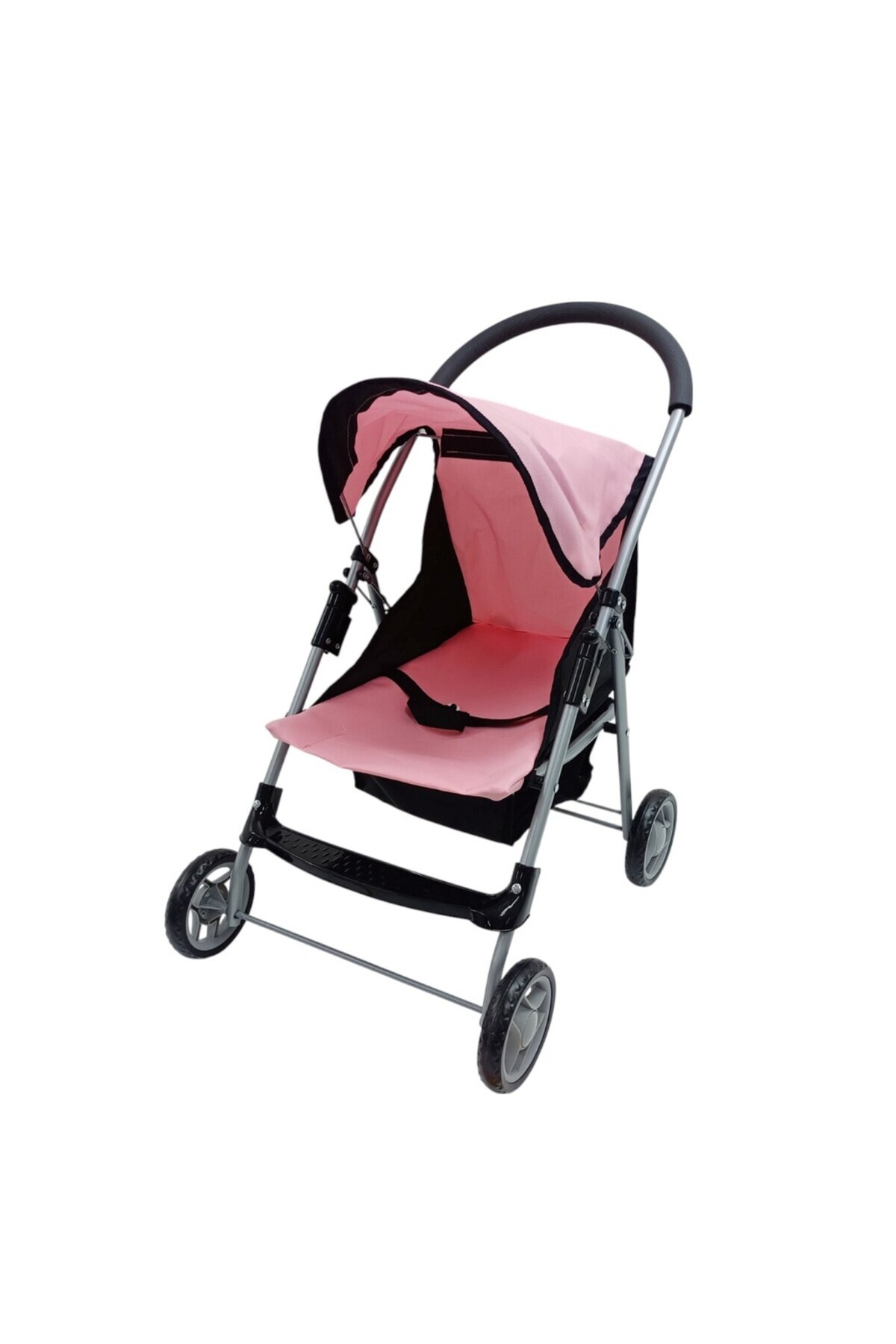 YILDIRIM OYUNCAK Katlanabilir Metal Dayanıklı Gövde 64 cm Tenteli Gölgelikli Oyuncak Bebek Arabası 3 Tekerli fotoğrafı 7 (önizleme)