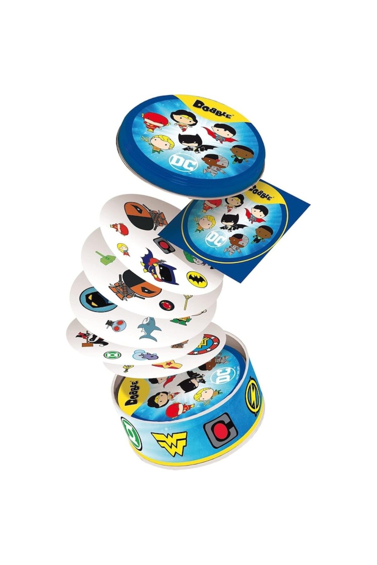 Asmodee-Society Game Dobble DC Universe English Language 3