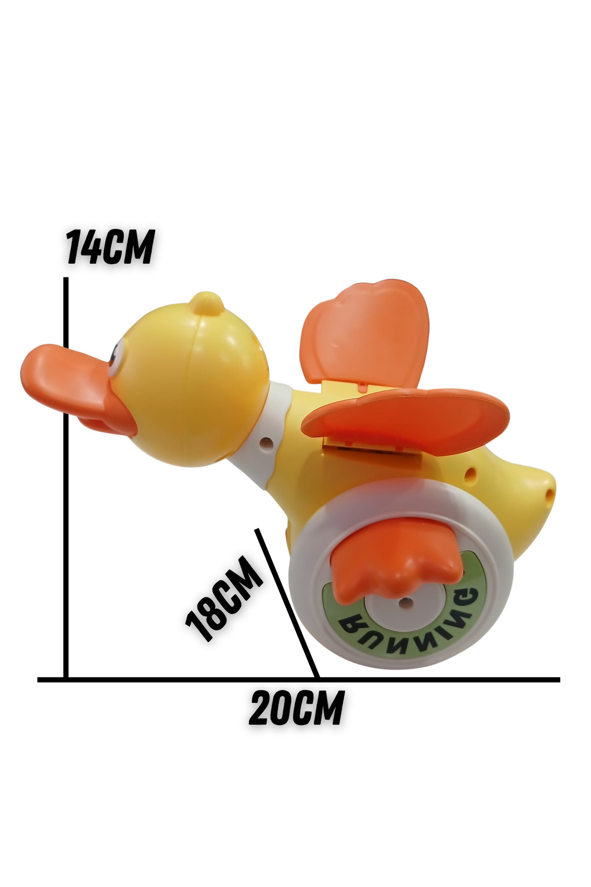 Boratila Toys Emeklemeye Yardımcı , Typ-C Şarjlı , Müzikli, Işıklı, Çarp Dön Sevimli Ördek Oyuncak fotoğrafı 2 (önizleme)