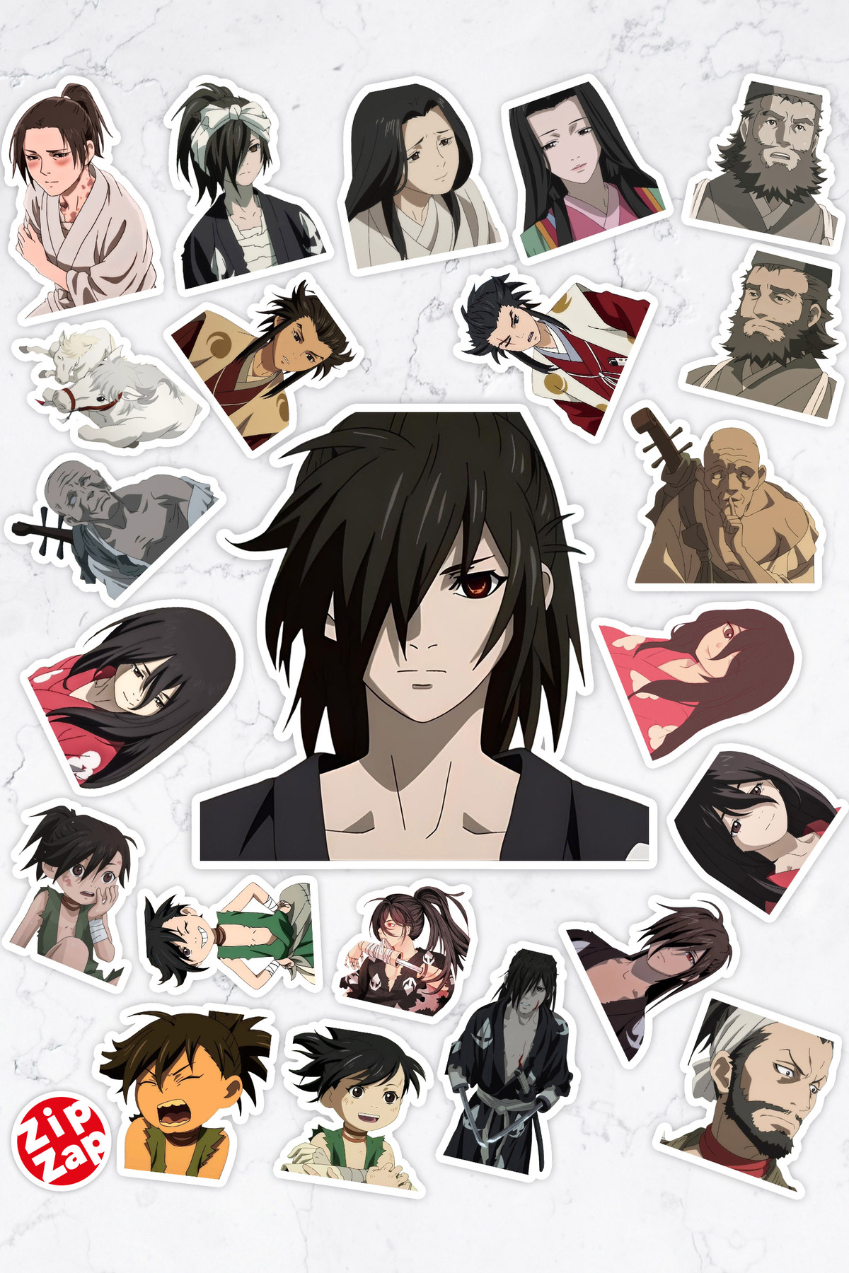 ZipZap Dororo Anime Telefon Laptop Bullet Journal Yapışkanlı Folyo