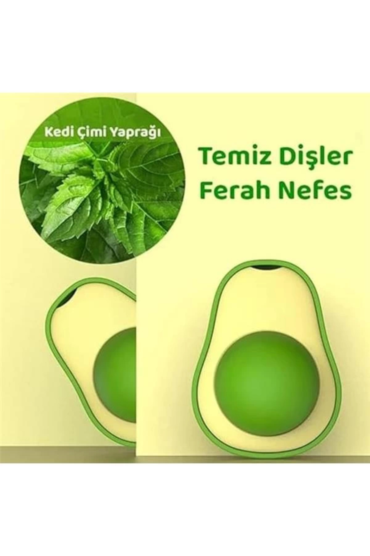 NETWORK ART-Avocado Catnip Catnip Ball Cat Toy Adhesive Catnip 3