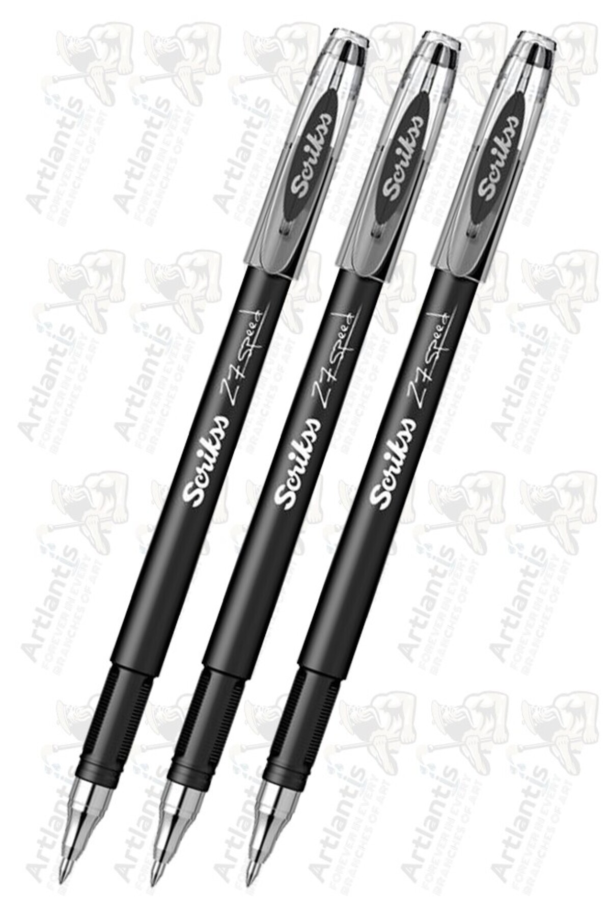 Artlantis Siyah Pilot Kalem Speed 27 3 Adet Scrikss Pilot Kalem 0.7 mm Roller Uçlu Pilot Kalem İnce Uçlu Likit