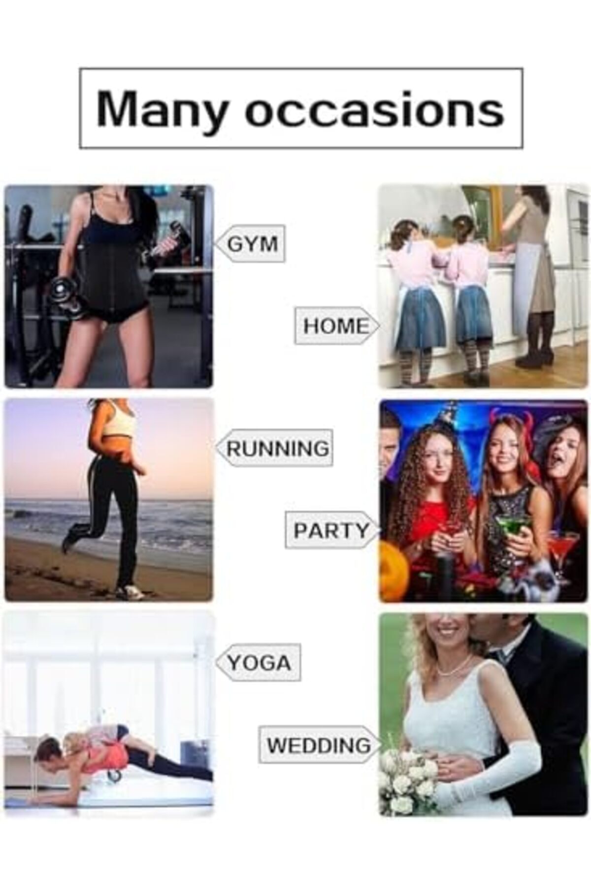 مشد خصر رياضي للنساء مزود بسحاب مناسب للتمارين الر...