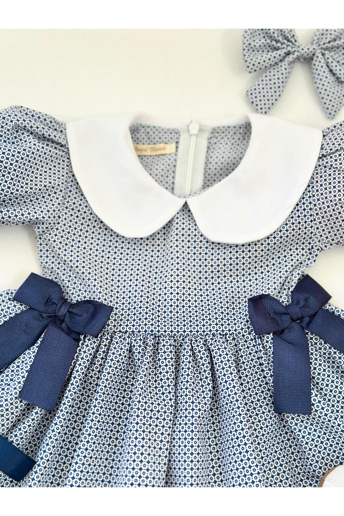 BİHAYALBİÇOCUK Merisa - Bebe Yakalı Dantelli Elbise fotoğrafı 2 (önizleme)