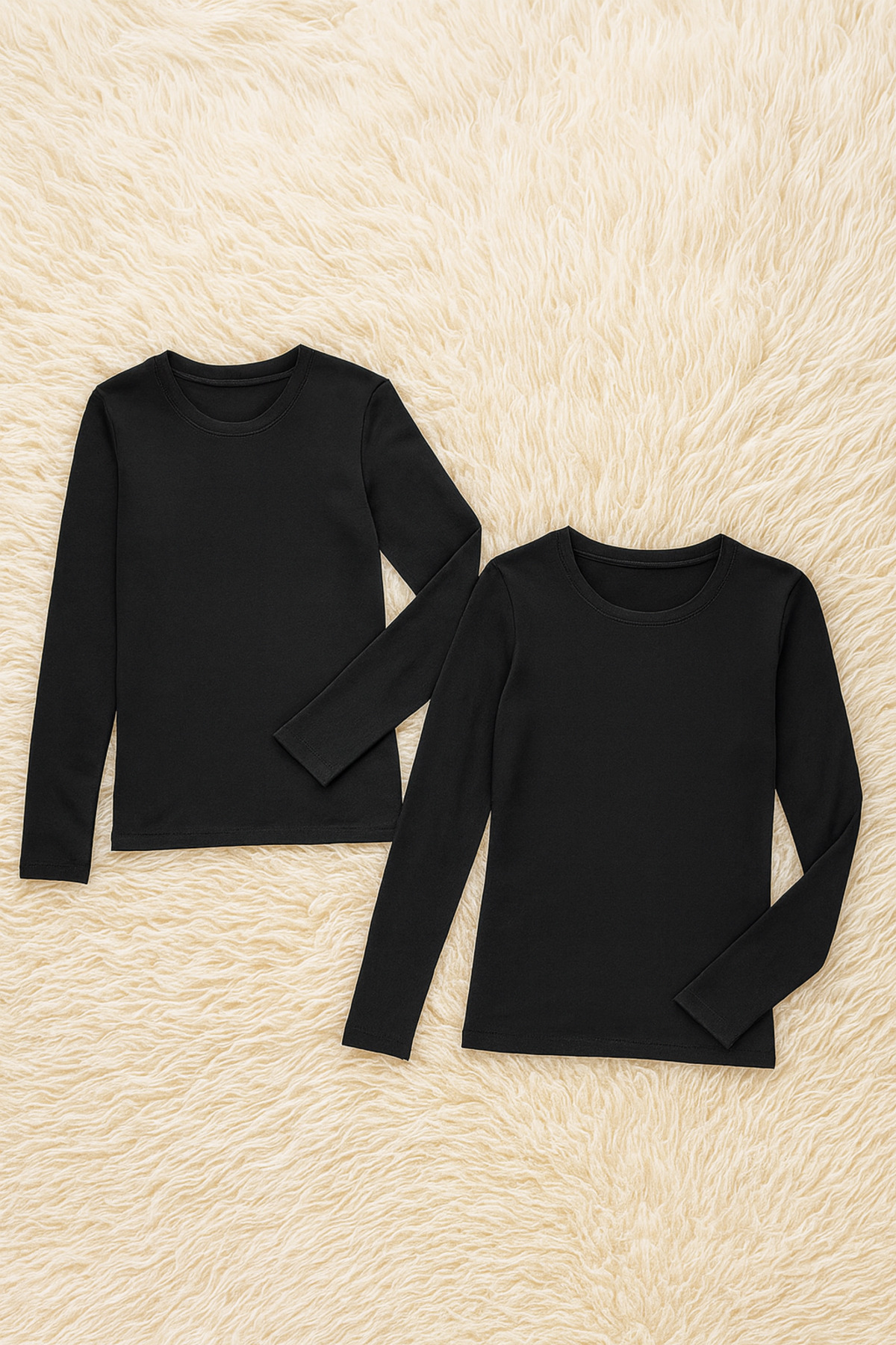 Women's Modal Cotton Lycra Long Sleeve 2-Pack Singlet T-shirt Q6K6K1T7KA