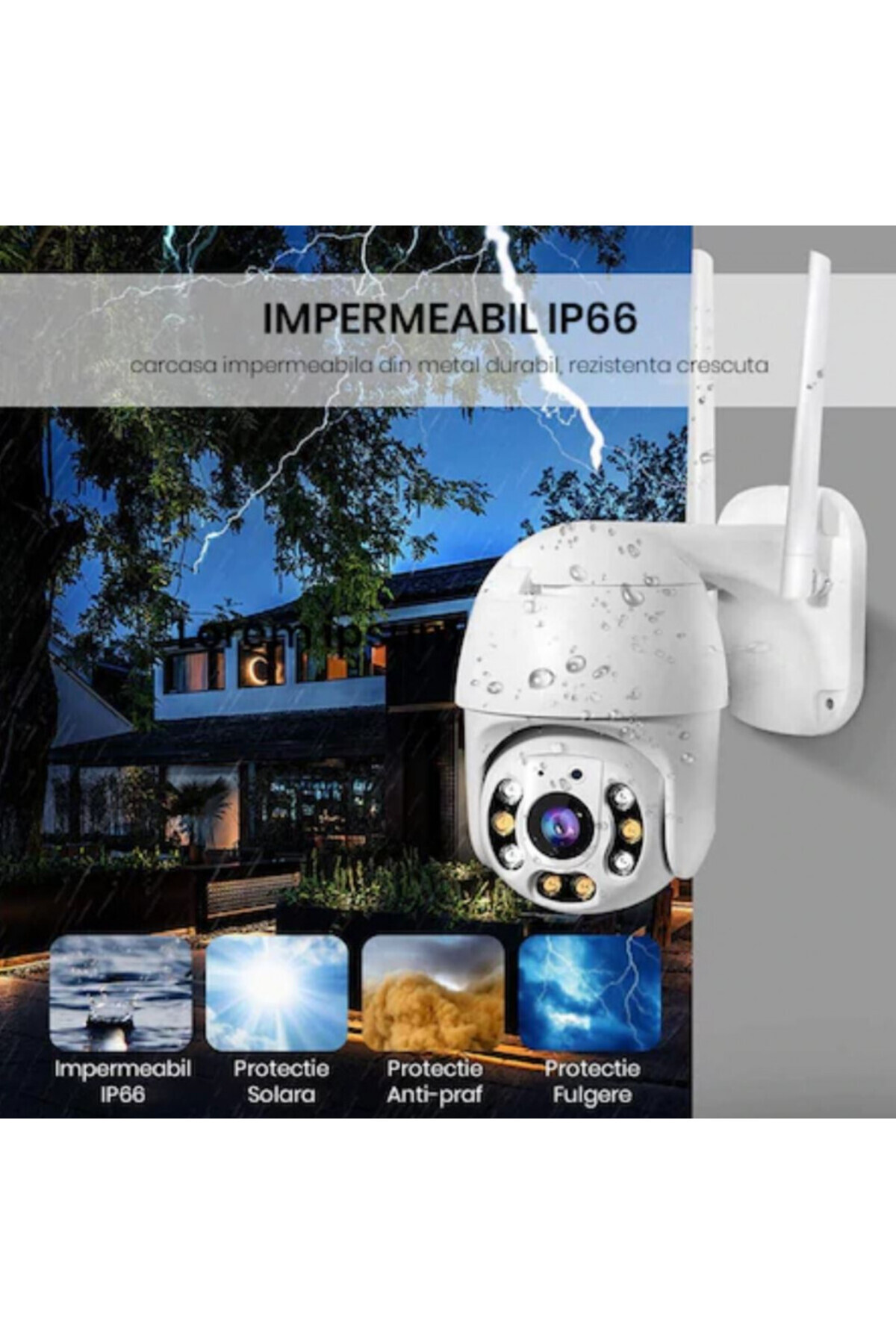 FOXMAG24-WiFi security camera, 2MP, Yoosee app, color night vision, 2-way audio, waterproof 4