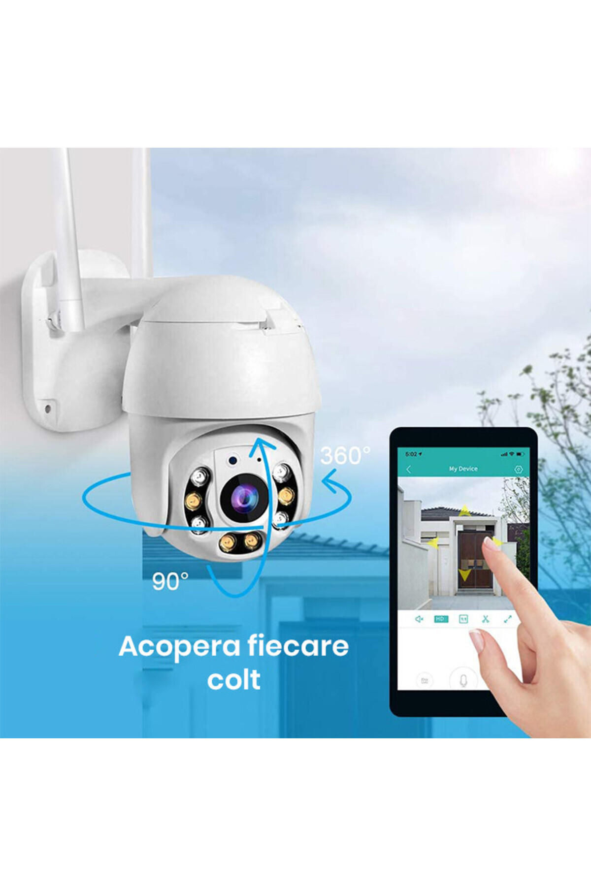 FOXMAG24-WiFi security camera, 2MP, Yoosee app, color night vision, 2-way audio, waterproof 7