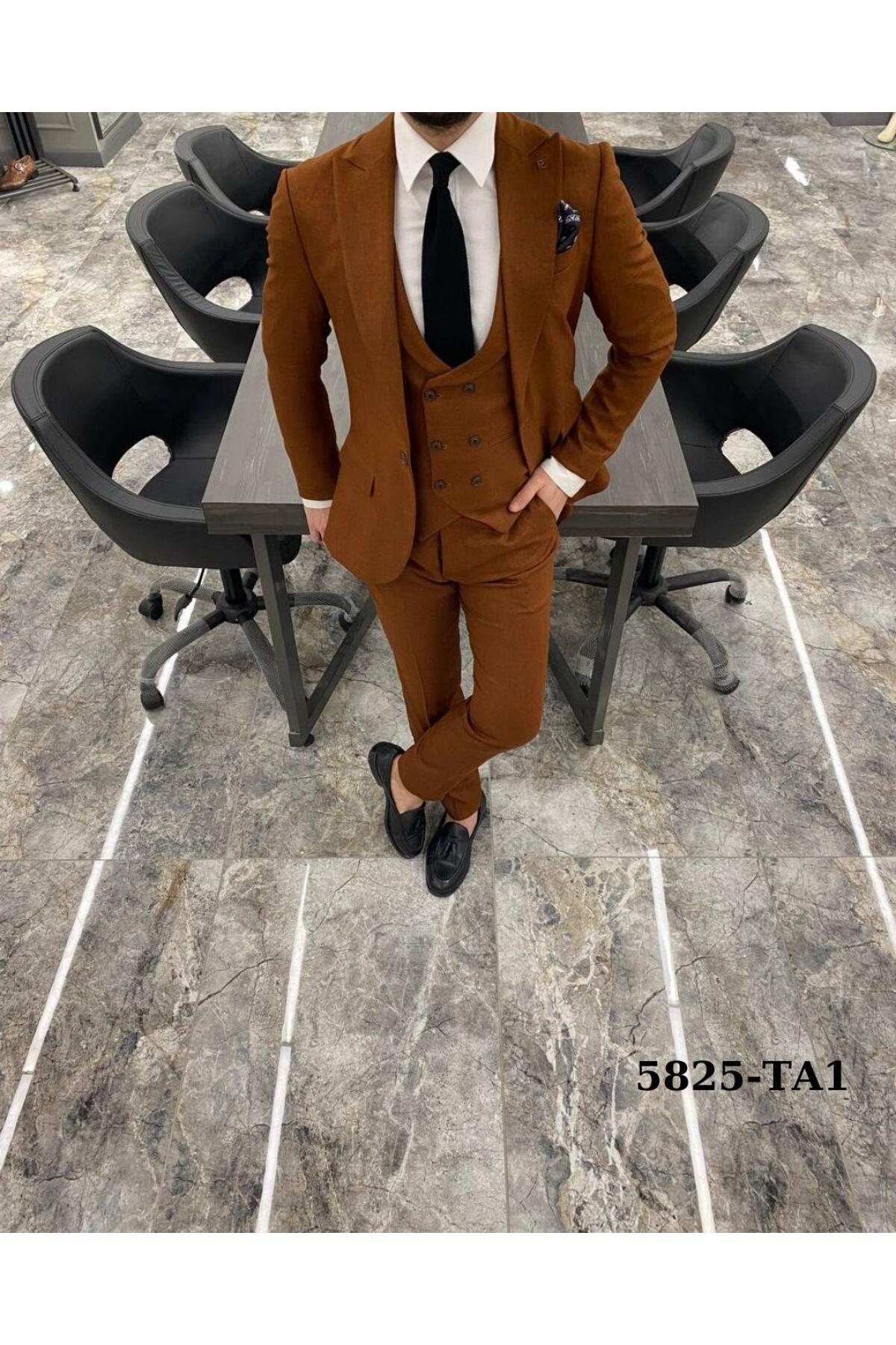 YELEKLİ TAKIM ELBİSE — سفید P222058251
