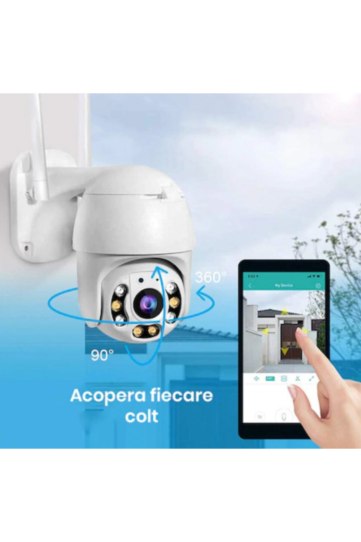 FOXMAG24-WiFi security camera, 2MP, Yoosee app, color night vision, 2-way audio, waterproof 2