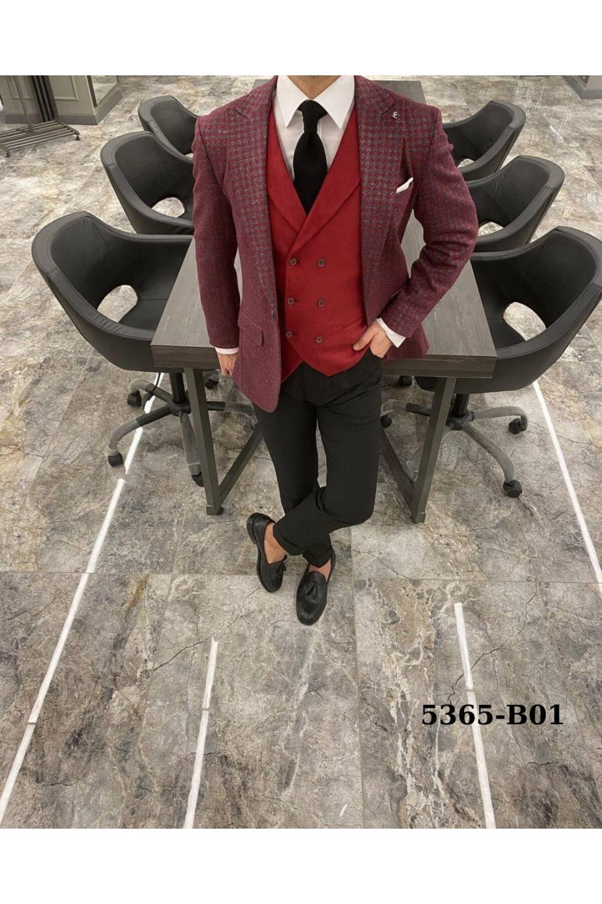 Fc Plus KOMBİNLİ YELEKLİ TAKIM ELBİSE