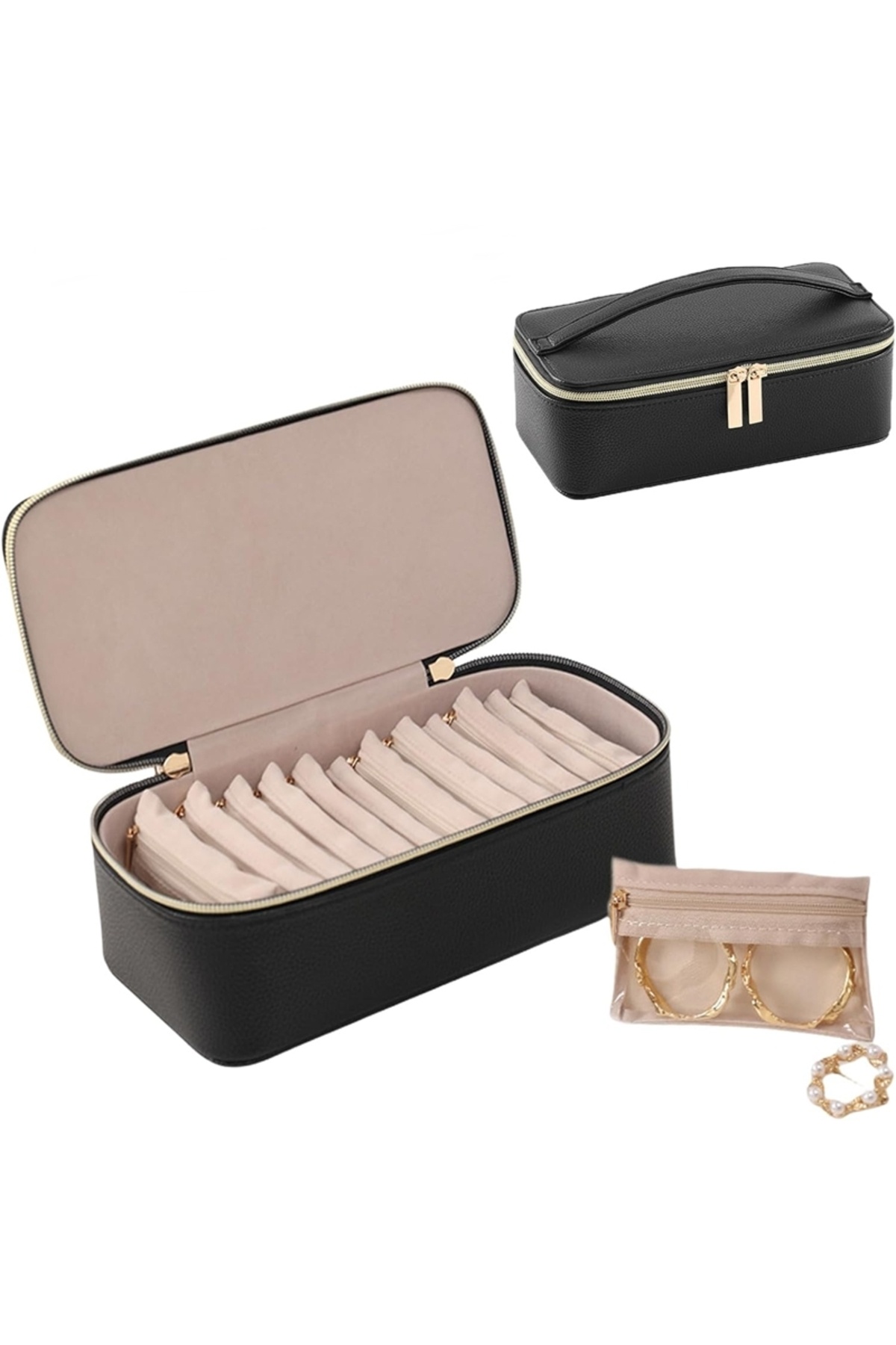 Arzu Güzel Cosmetics-Stylish and Tidy Storage Bag - Multi-Compartment and Zippered Organizer 3