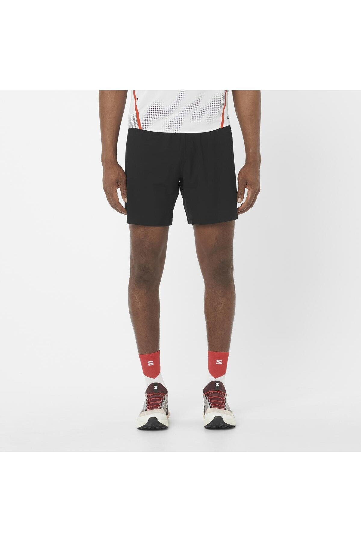 سالومون شورت ورزشی مردانه S/LAB SPEED سایز 7 اینچ مشکی تیره LC2692200