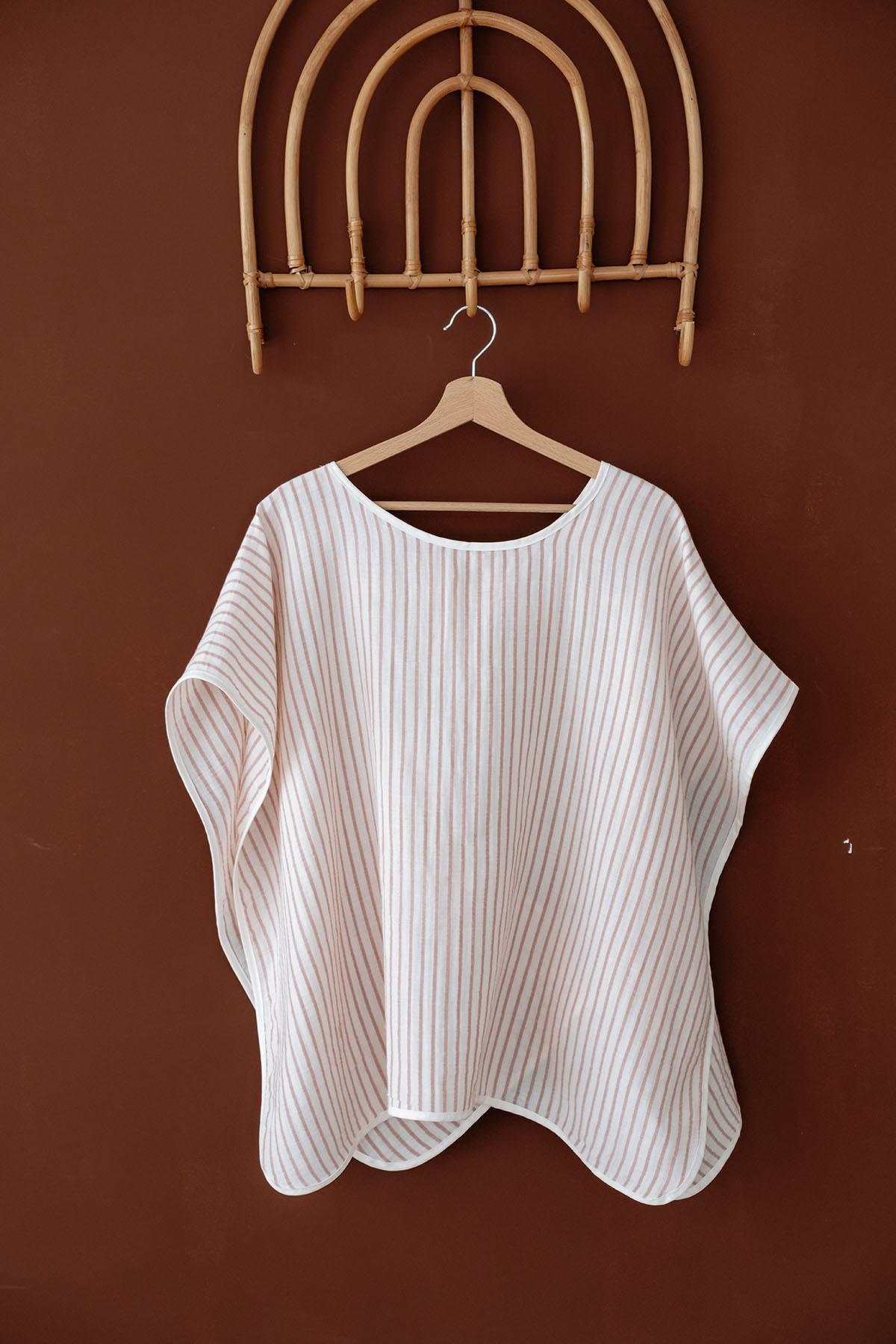 TBA COLLECTION Müslin Emzirme ve Puset Örtüsü | Line Series - Coral fotoğrafı 6 (önizleme)