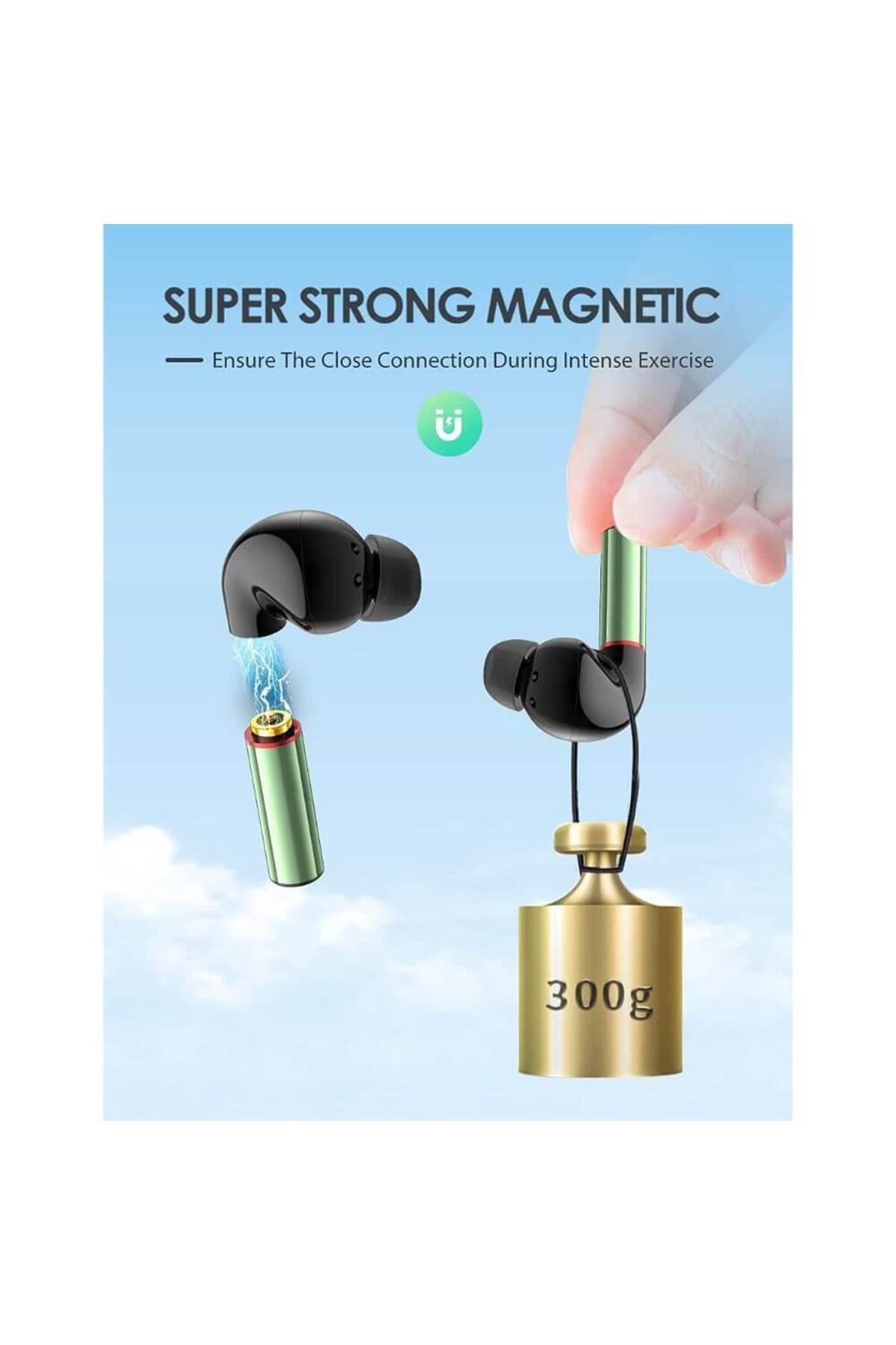 Generic-Wireless Bluetooth Earbuds With Replaceable Battery 100 H Playtime Noise Cancelling 5