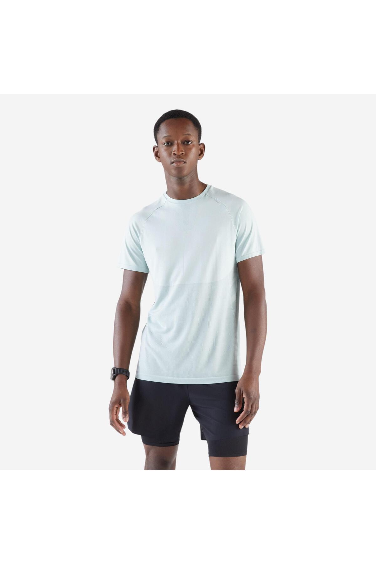 دکتلون تی شرت کیپرون برای دویدن بدون مد لباس - کیپرون run 500 comfort vert