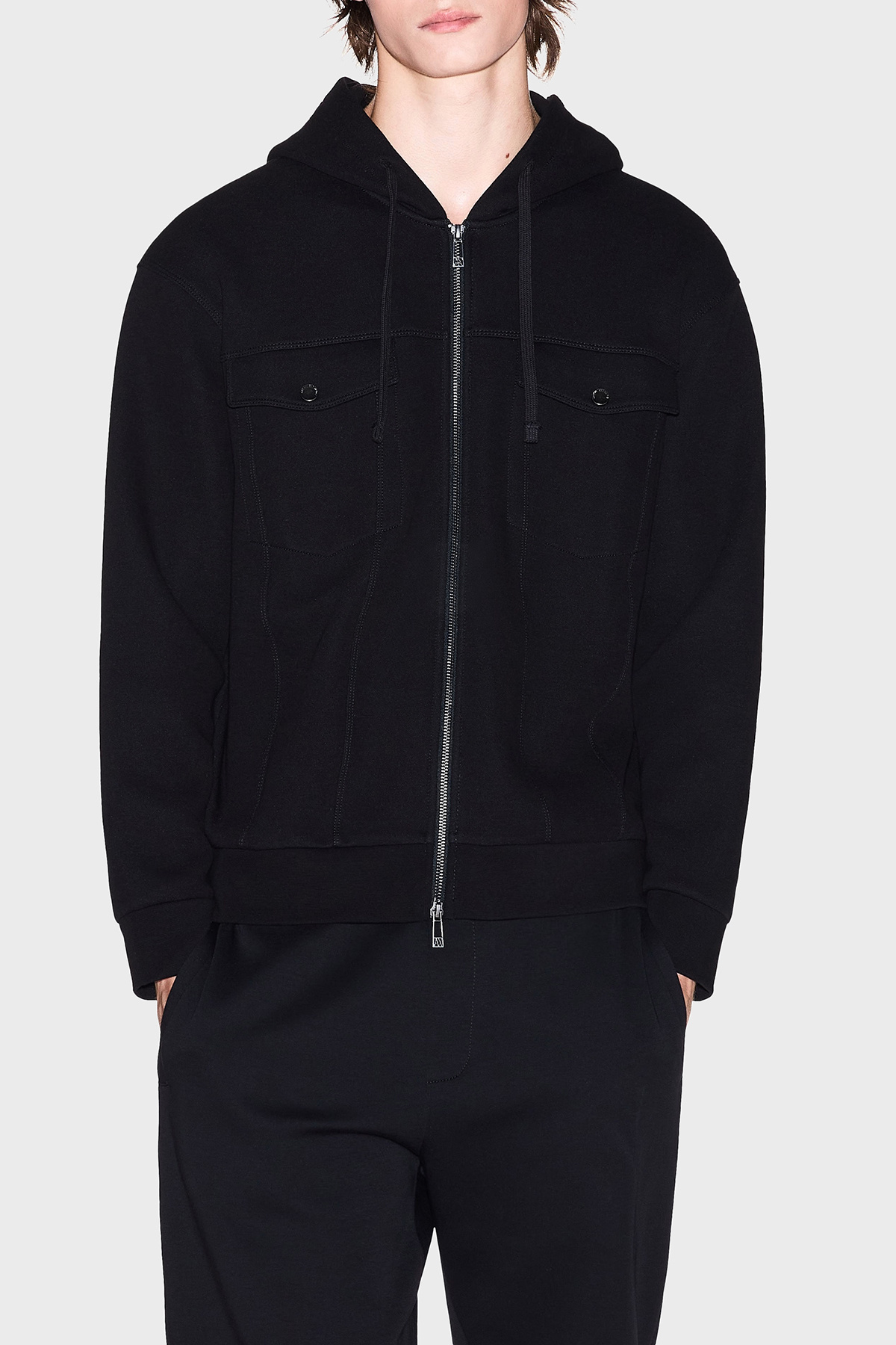 آرمانی اکسچنج SWEAT مردانه SWEAT XM000967 AF16222 UC001 با کلاه‌دار نخی کشدار
