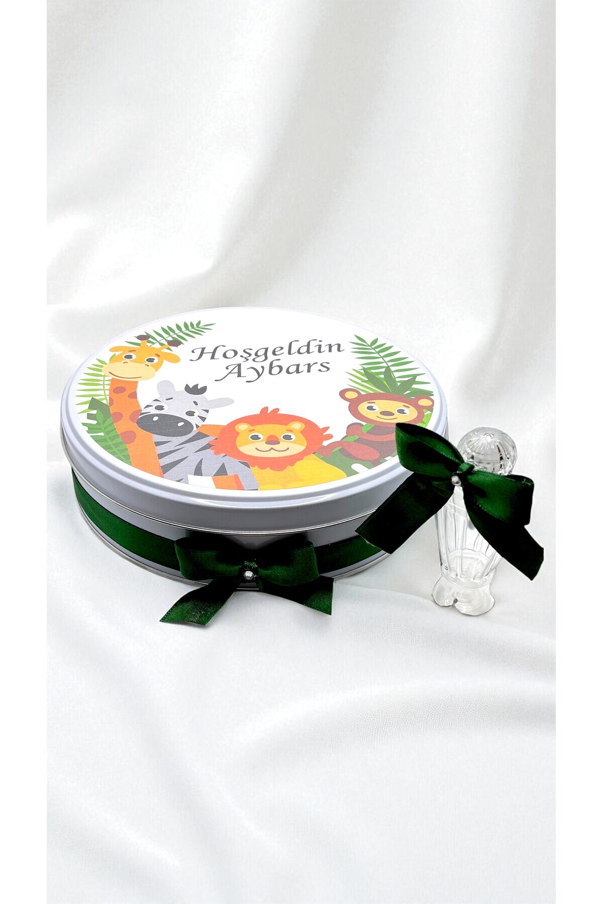 Popy Gift Chocolate 100 Adet Isme Özel Safari Temalı Hediyelik Hoşgeldin Erkek Bebek Doğum Çikolatası fotoğrafı 3 (önizleme)