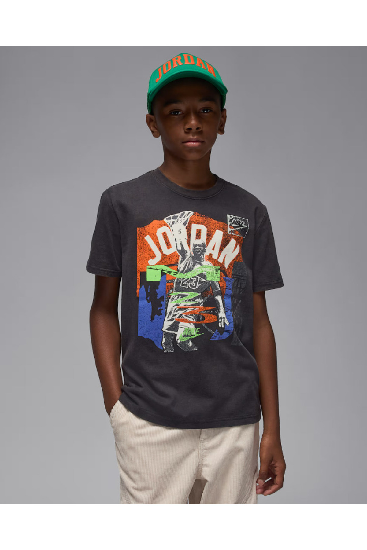 Nike JORDAN JDB MJ THROWBACK SLAM SS TEE ERKEK ÇOCUK TİŞÖRT 95F225